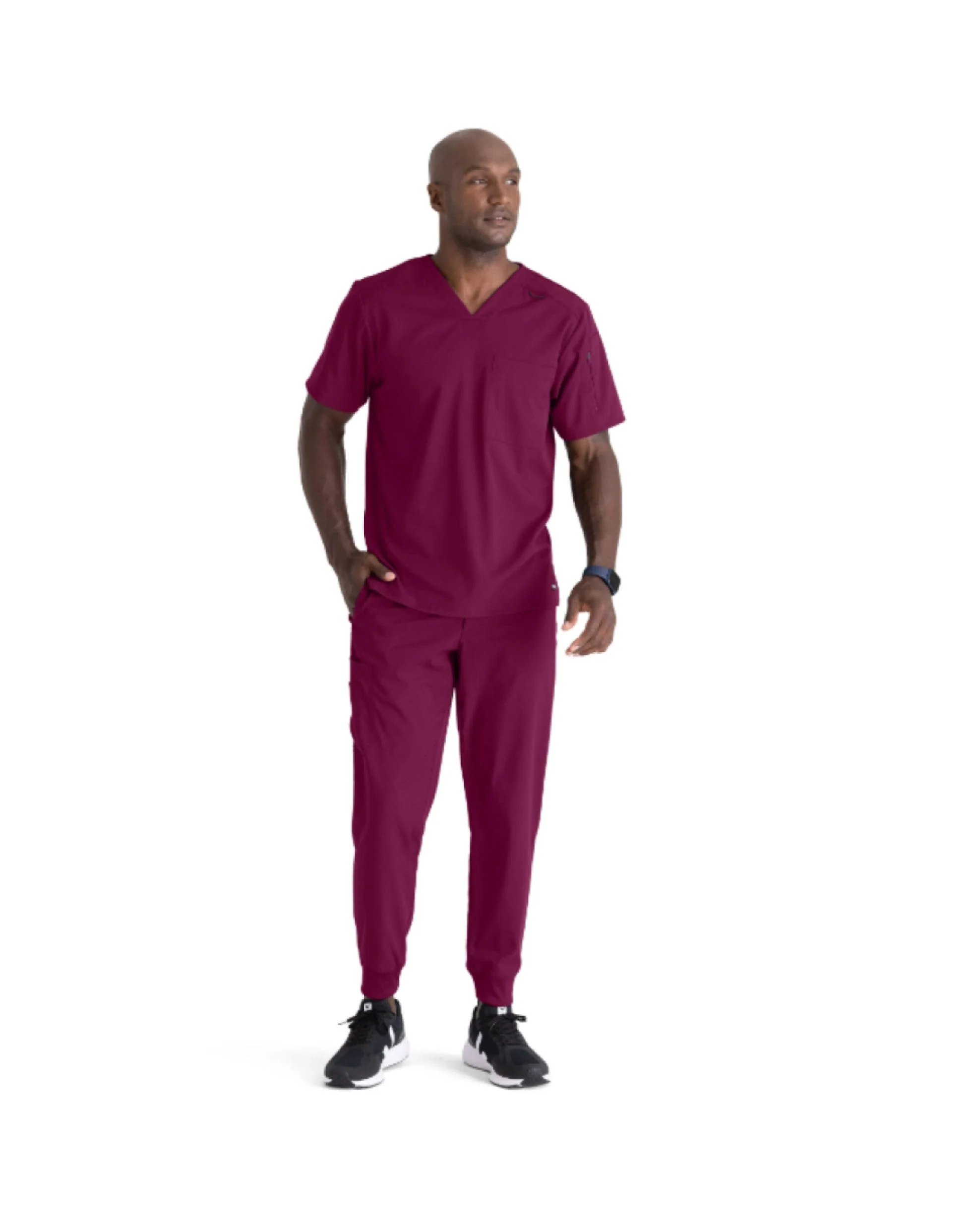 Grey's Anatomy Men's Murphy Pocket V-Neck Scrub Top - Image 4