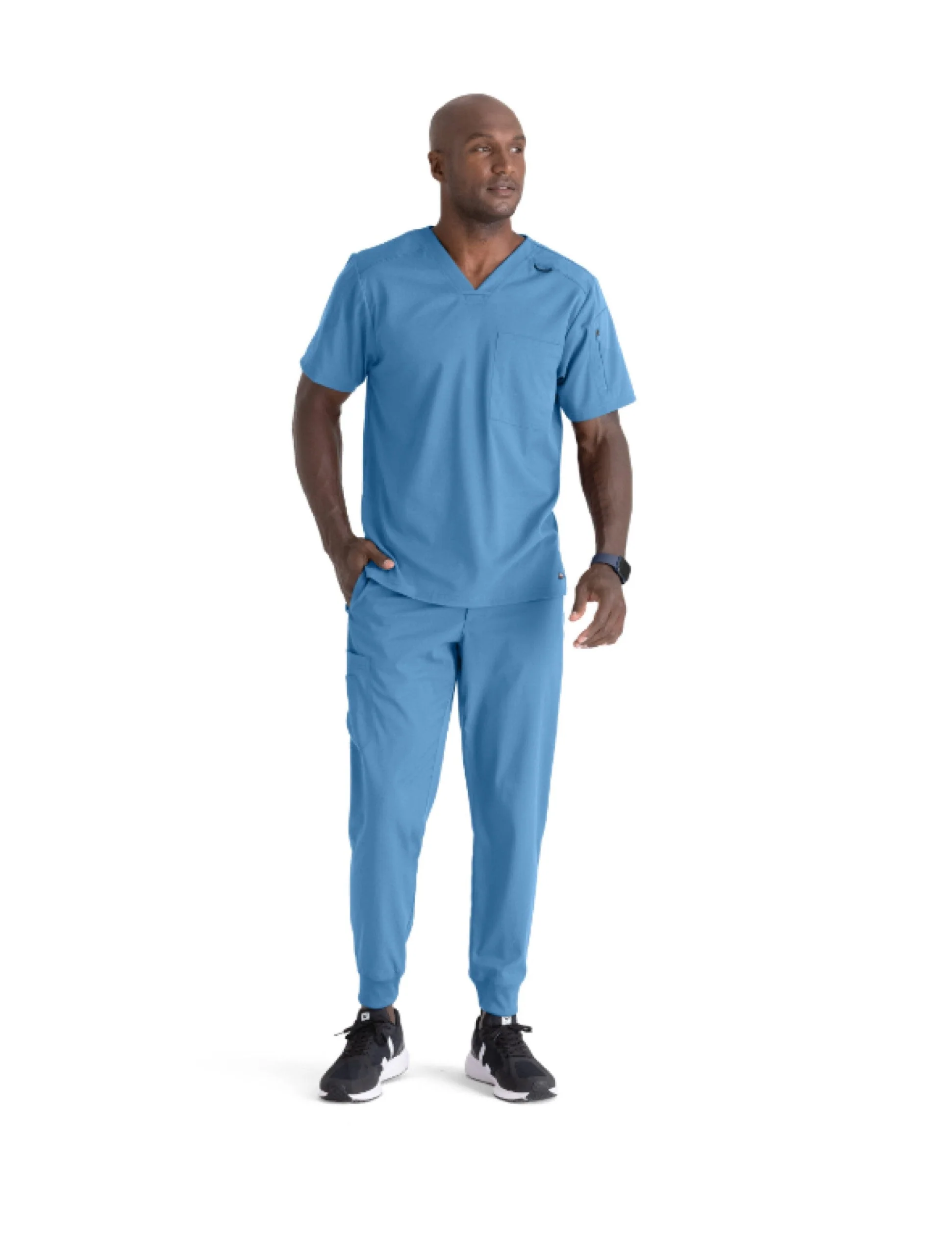 Grey's Anatomy Men's Murphy Pocket V-Neck Scrub Top - Image 5