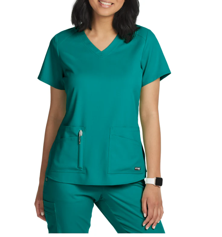 Grey's Anatomy Women's Stretch Emma 4-Pocket V-Neck Scrub Top - Image 8