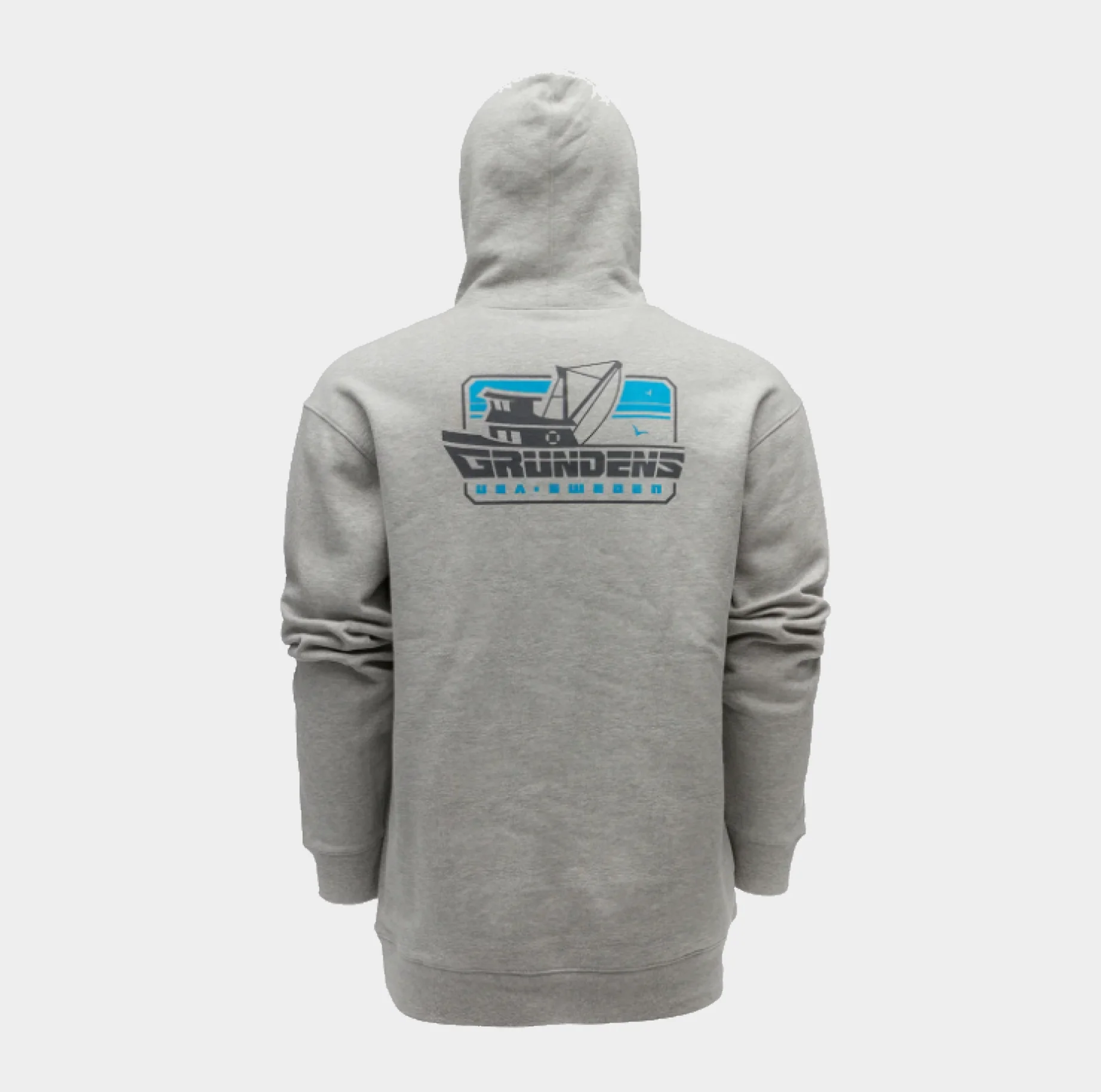 Grundéns Men's Displacement DWR Boat Graphic Hoodie - Image 4