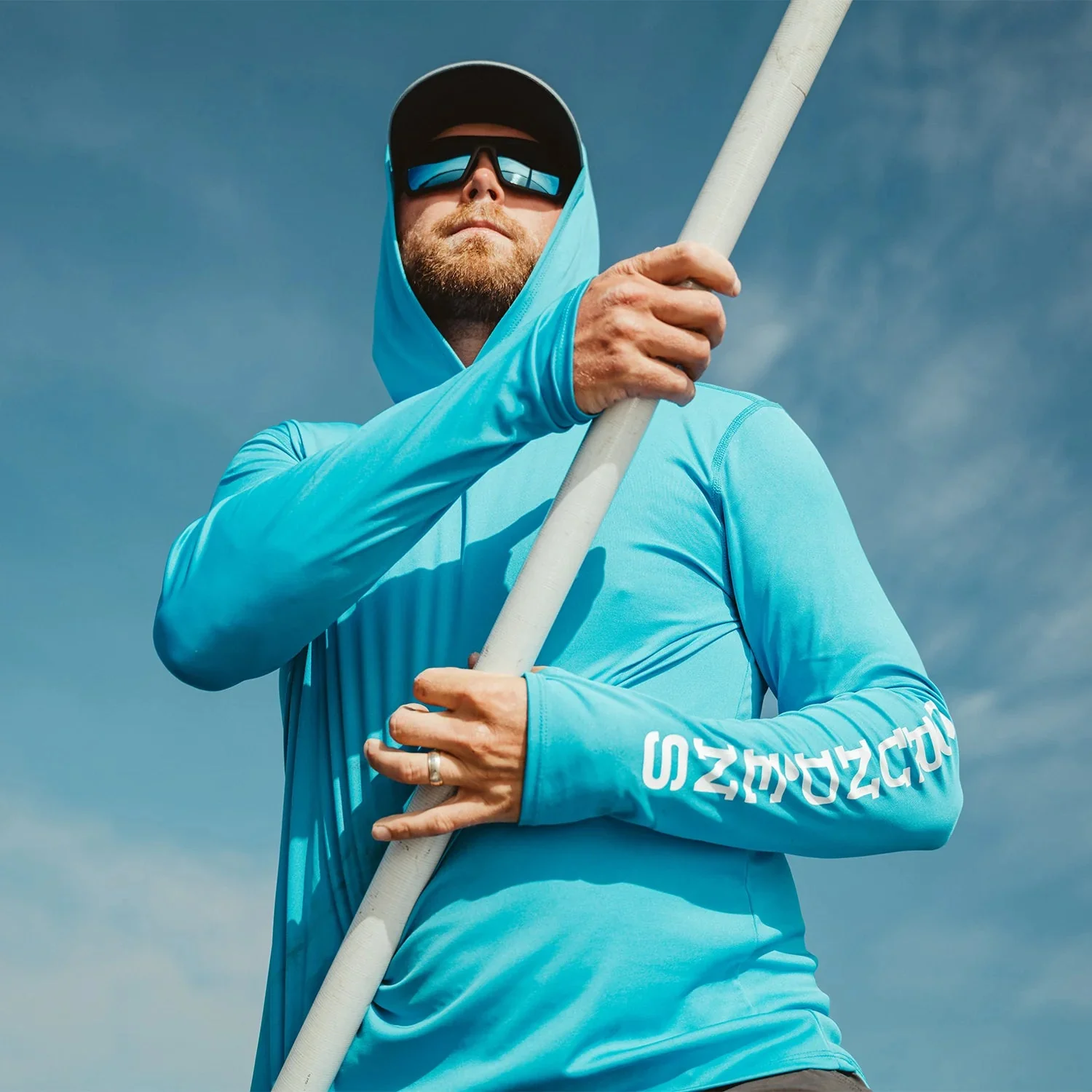 Grundéns Men's Tough Sun Hooded Long Sleeve T-Shirt - Image 9