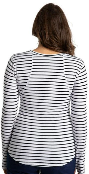 Healing Hands (W) Mackenzie Stripe L/S Tee - Image 6