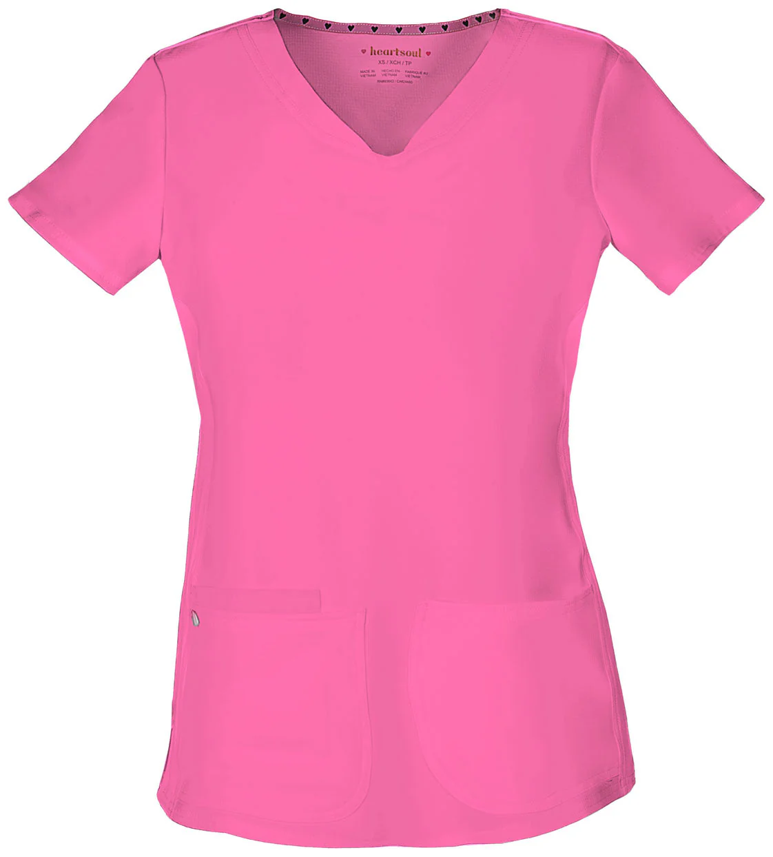 HeartSoul Women's Pitter-Pat V-Neck Solid Scrub Top - Image 2