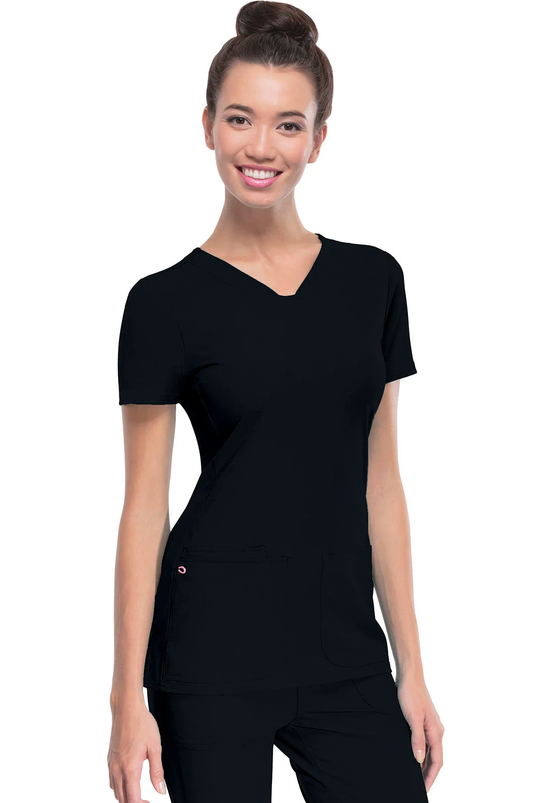 HeartSoul Women's Pitter-Pat V-Neck Solid Scrub Top - Image 5