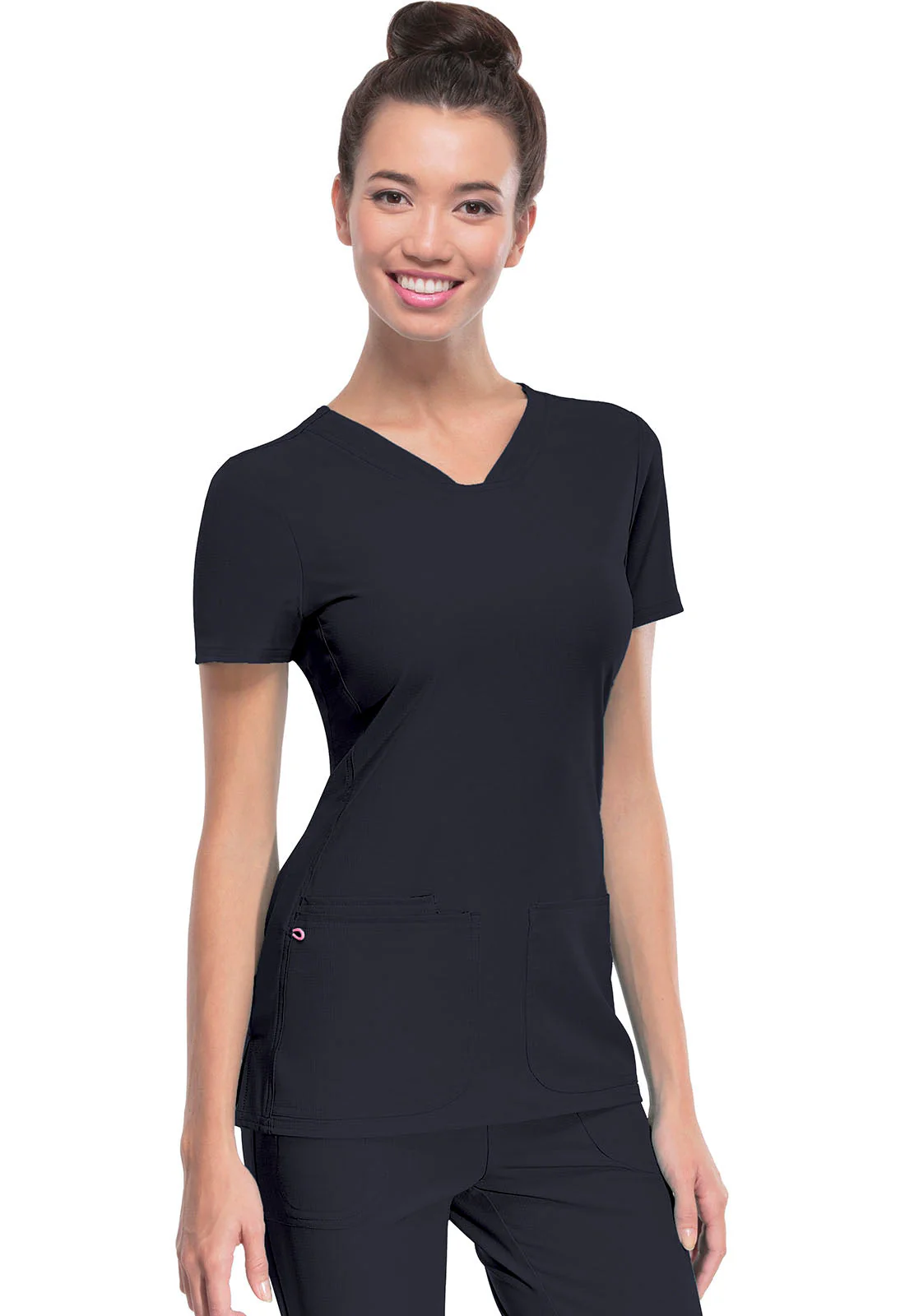 HeartSoul Women's Pitter-Pat V-Neck Solid Scrub Top - Image 7