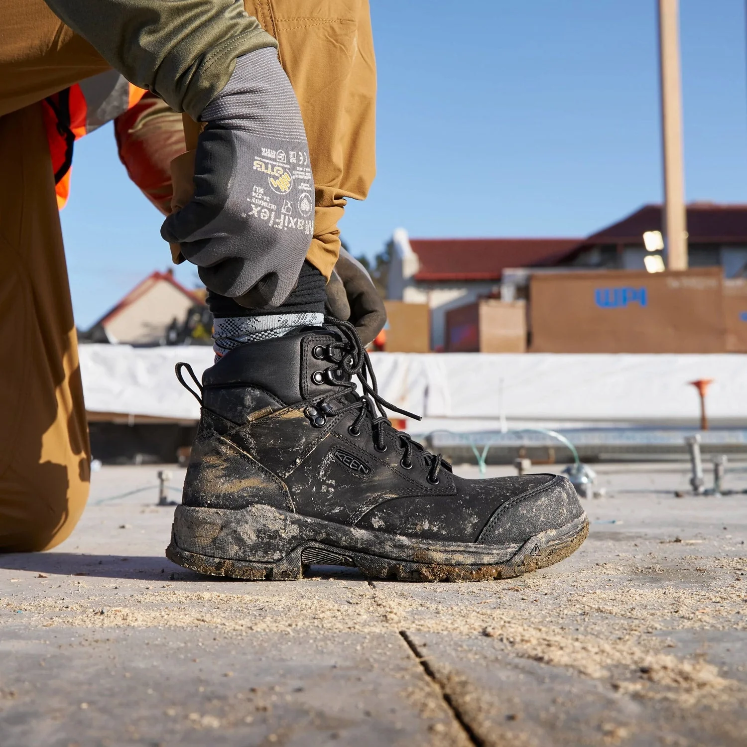 KEEN Utility Men's Evanston 6" Waterproof Carbon Toe Work Boot - Image 8