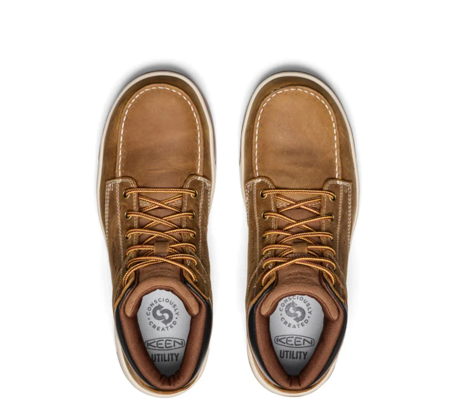 KEEN Utility Men's Gibson Mid 5" EH Moc Comp Toe Work Boot - Image 4
