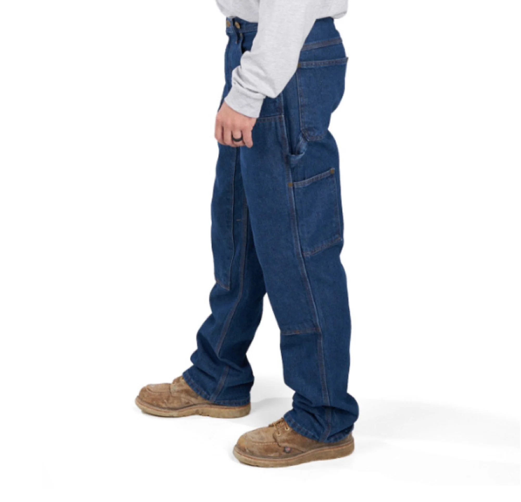 KEY Men's Double Front Logger Dungaree Jean - Image 2