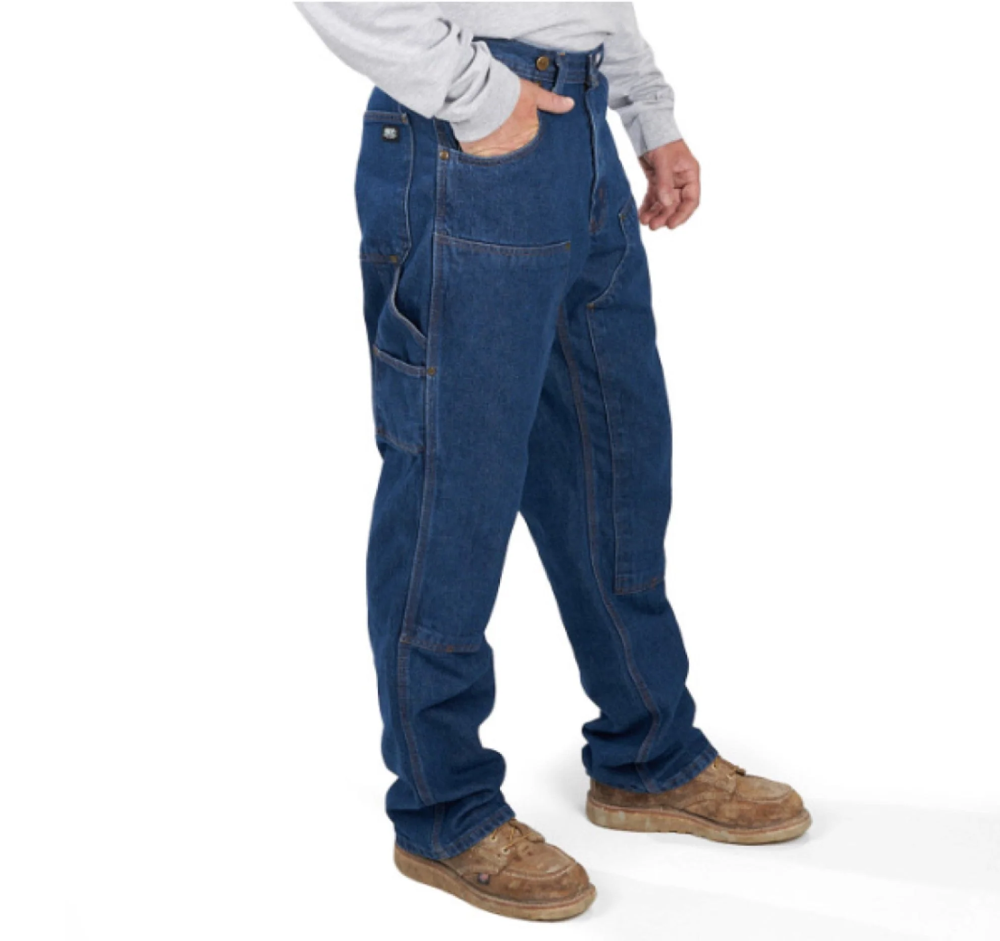 KEY Men's Double Front Logger Dungaree Jean - Image 3