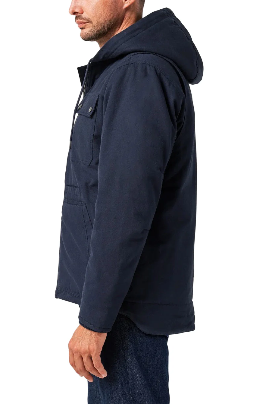 Lucky Brand Workwear Men's Canvas Chore Sherpa Lined Hooded Coat - Image 2