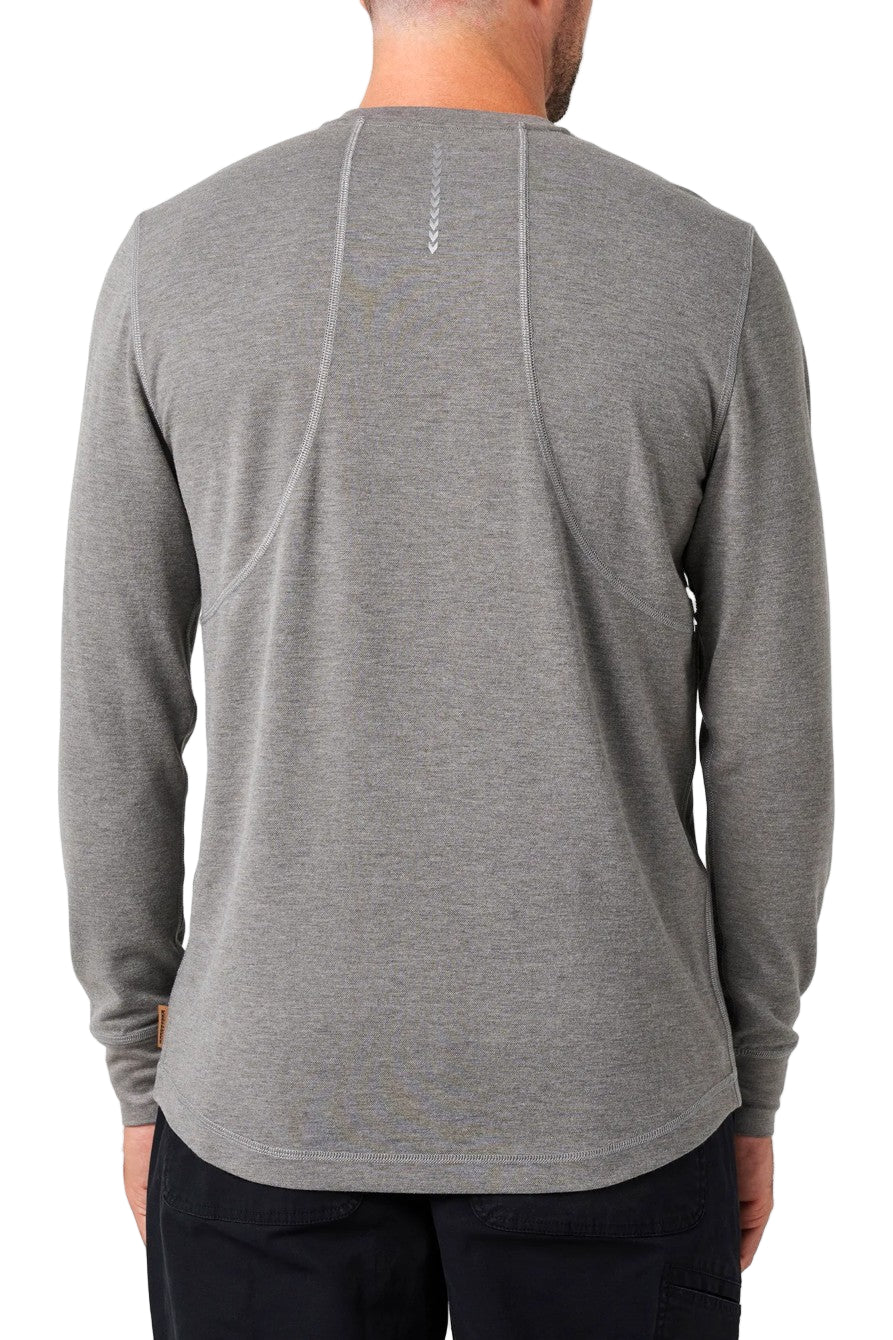 Lucky Brand Workwear Men's Performance Textured Knit Pocket Long Sleeve T-Shirt - Image 5