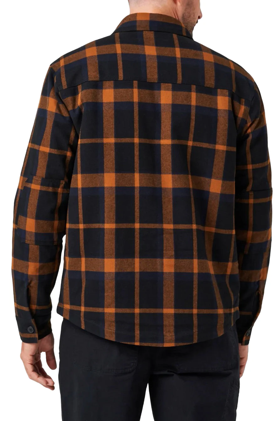 Lucky Brand Workwear Men's Yarn Dyed Flannel Sherpa Lined Shirt Jac - Image 3