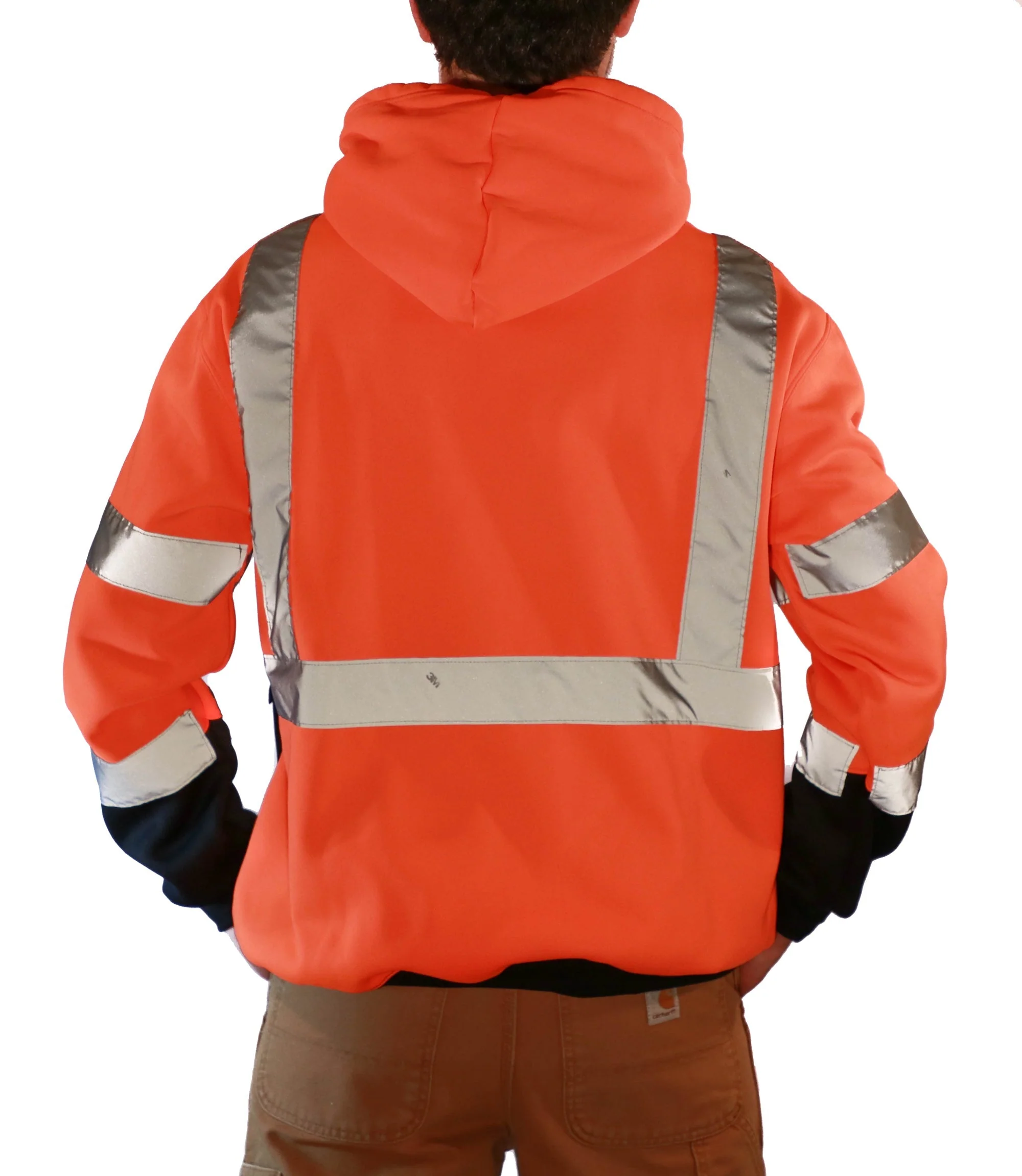 Majestic Men's Class 3 Pullover Hoodie_Hi-Vis Orange - Image 2