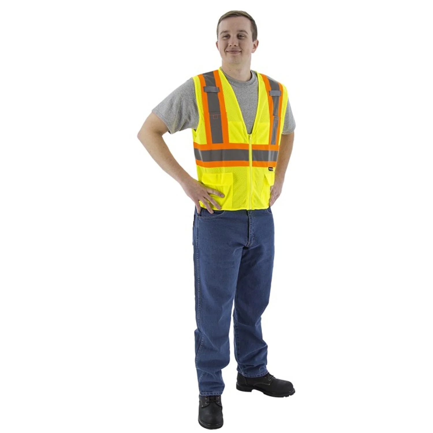 Majestic Class 2 Hi-Vis Mesh Safety Vest - Image 3