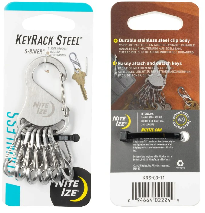 Nite Ize KeyRack Steel S-BinerĀ®