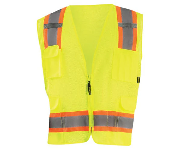 OccuNomix High Visibility Two-Tone Surveyor Mesh Vest