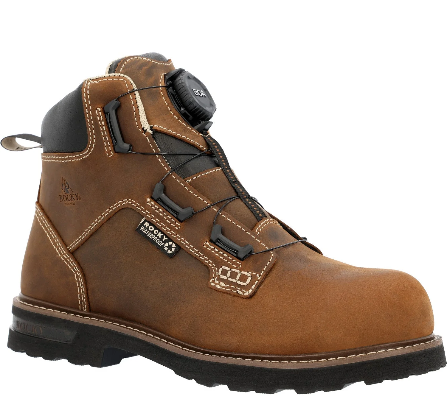 Rocky Men's Grindstone XTR BOA® 6" Waterproof Comp Toe Work Boot - Image 2