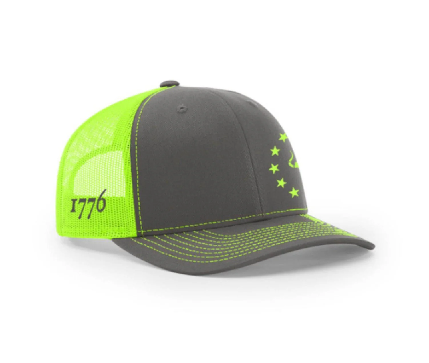 SafetyShirtz 1776 Snap-Back Mesh-Back Cap - Image 2
