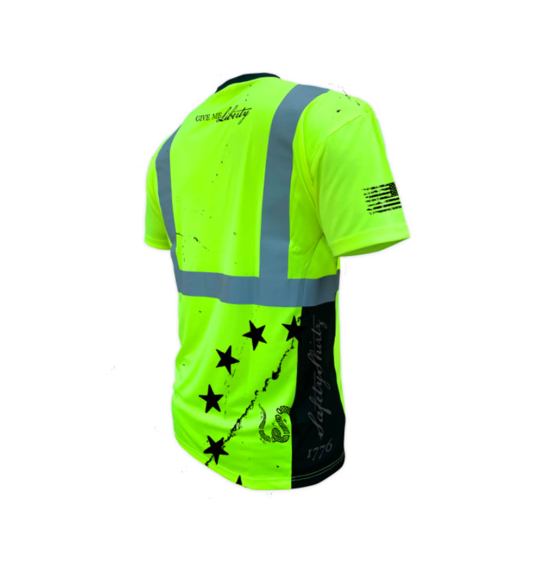 SafetyShirtz SS360 1776 Class 2 Hi-Vis Safety T-Shirt - Image 2
