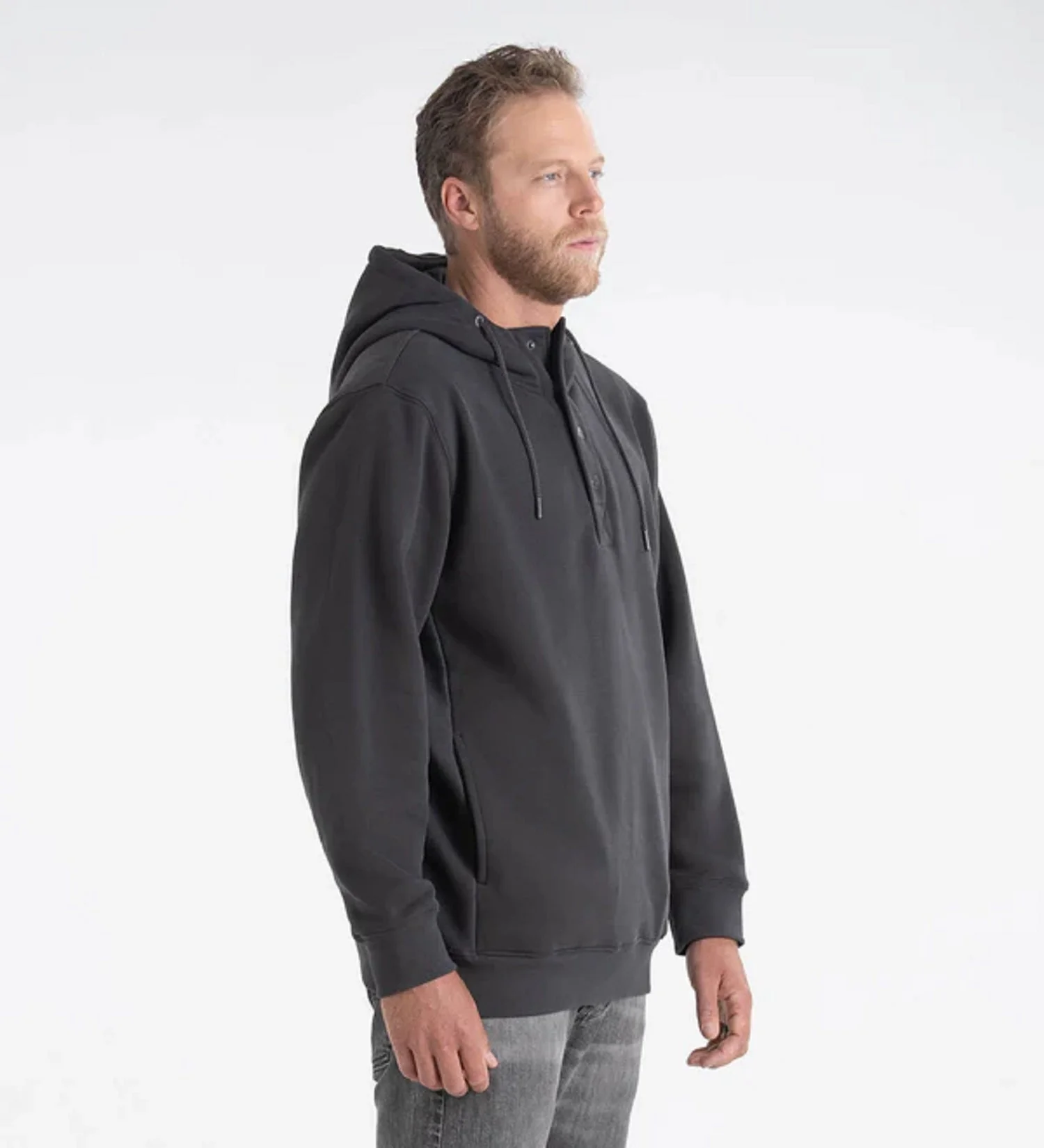 Thorogood Men's Snap Neck Heavyweight Hoodie - Image 2