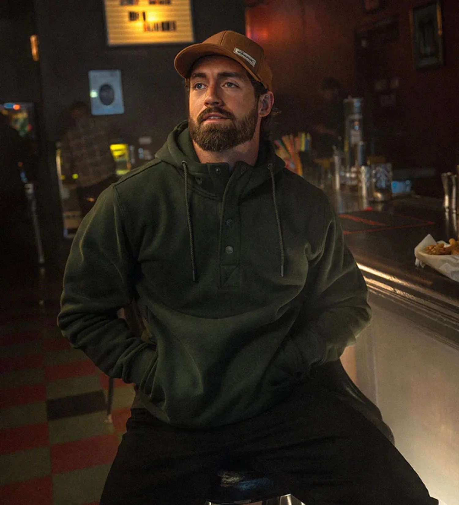 Thorogood Men's Snap Neck Heavyweight Hoodie - Image 5