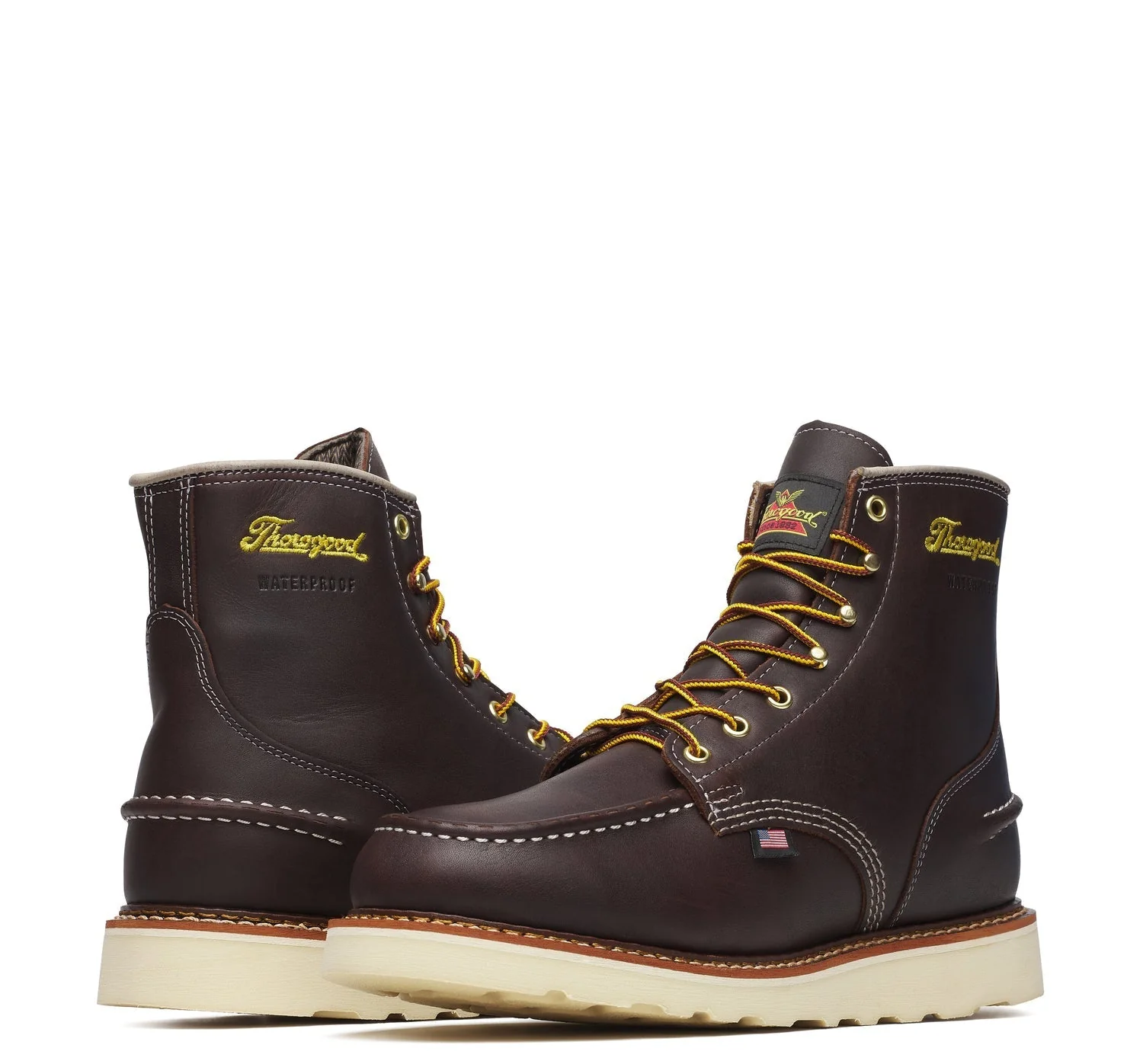 Thorogood Men's 1957 Series Moc Toe Waterproof 6" Boot_Briar Pitstop - Image 3