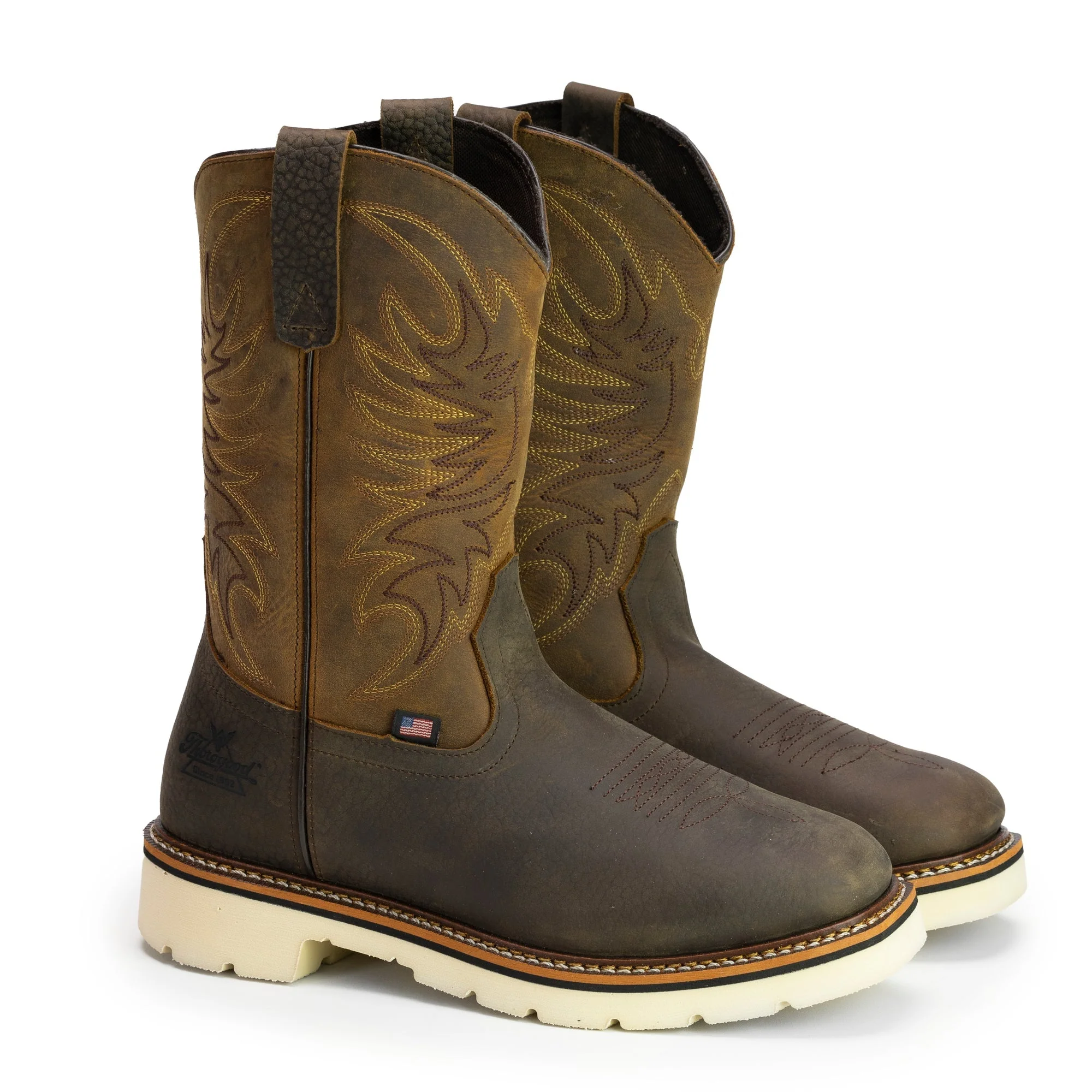 Thorogood Men's American Heritage Square Toe 11" EH Western Boot - Image 2