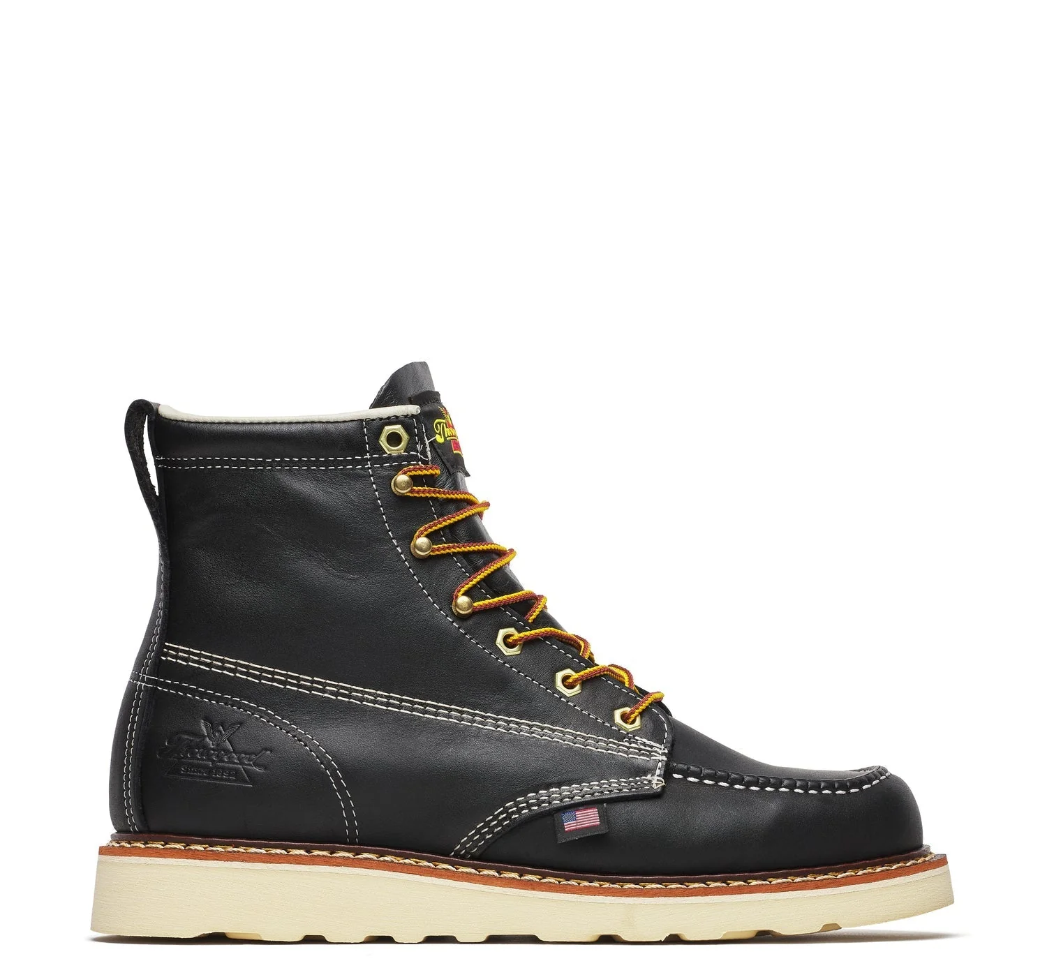 Thorogood Men's American Heritage MAXWear Wedge™ 6" Soft Toe Work Boot_Black