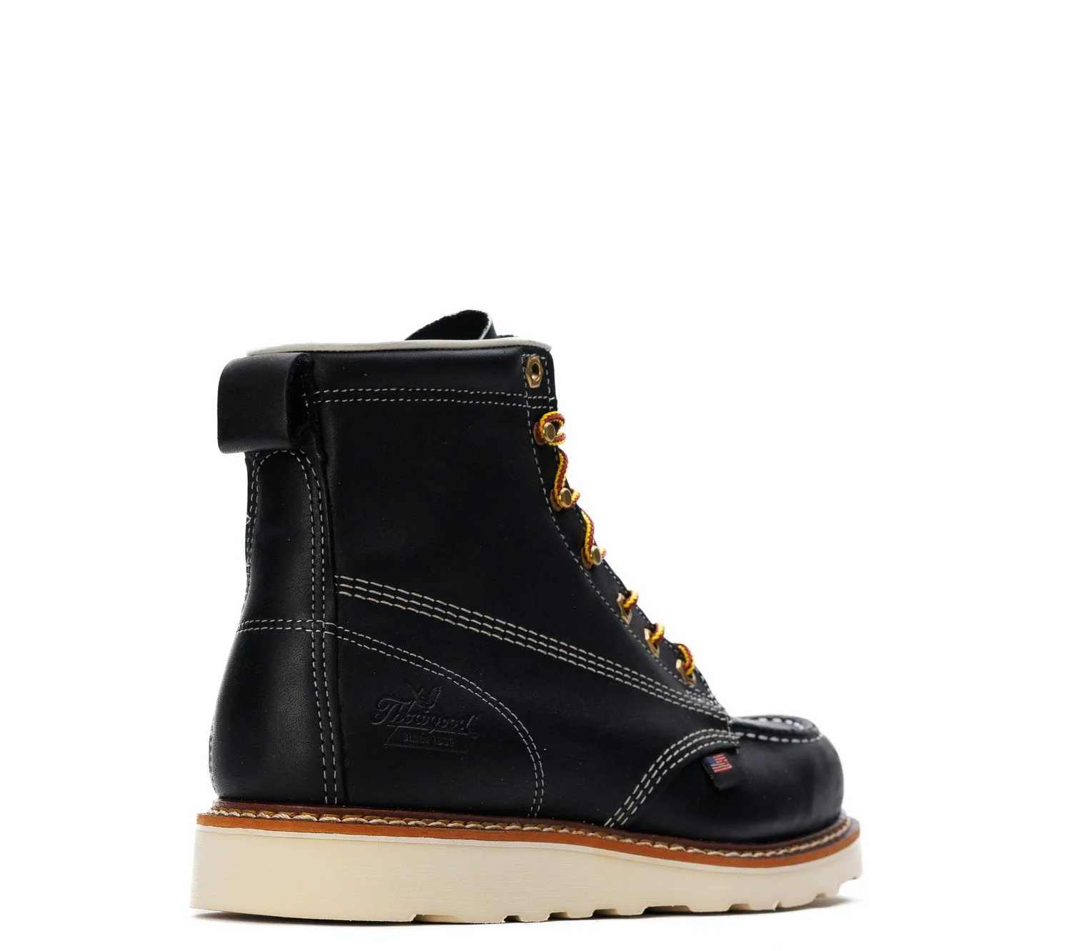 Thorogood Men's American Heritage MAXWear Wedge™ 6" Soft Toe Work Boot_Black - Image 4
