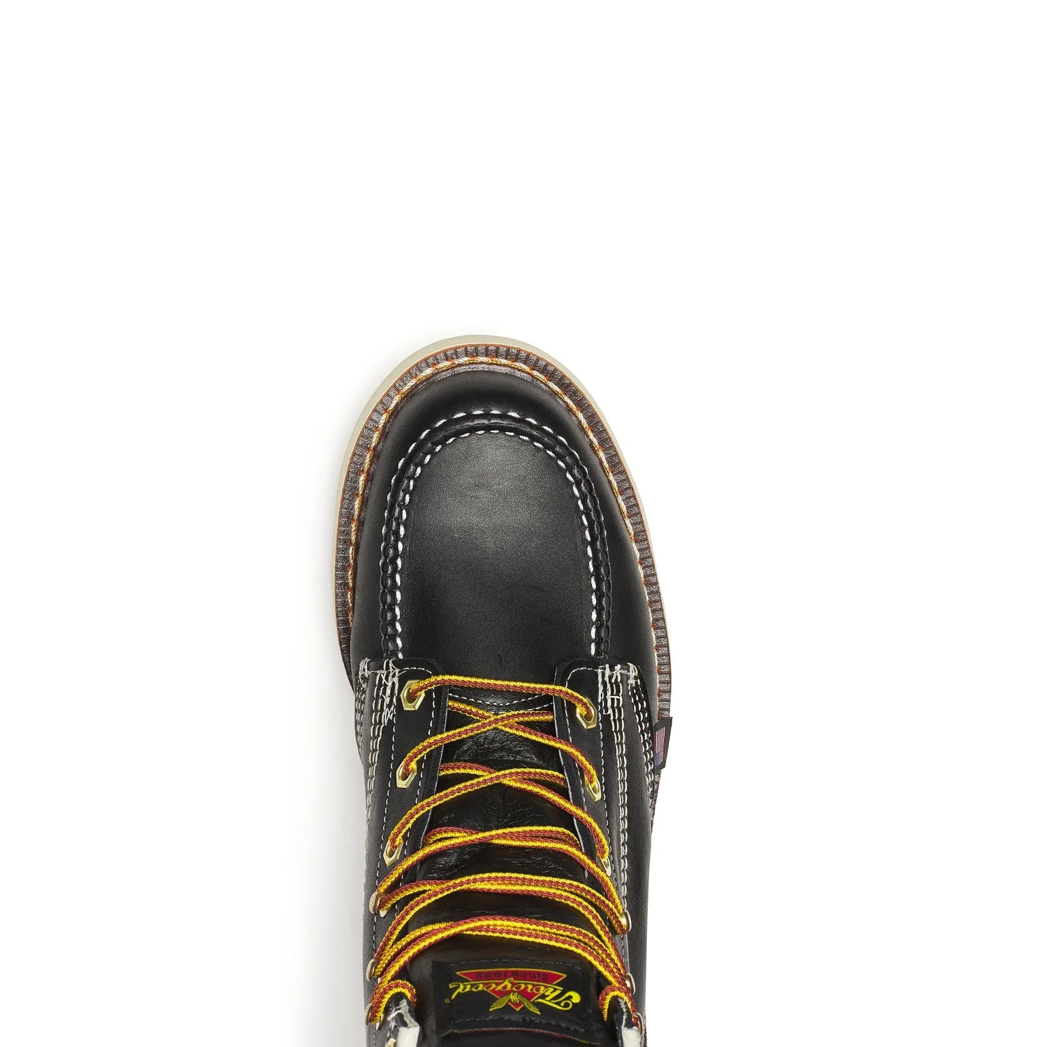Thorogood Men's American Heritage MAXWear Wedge™ 6" Soft Toe Work Boot_Black - Image 6