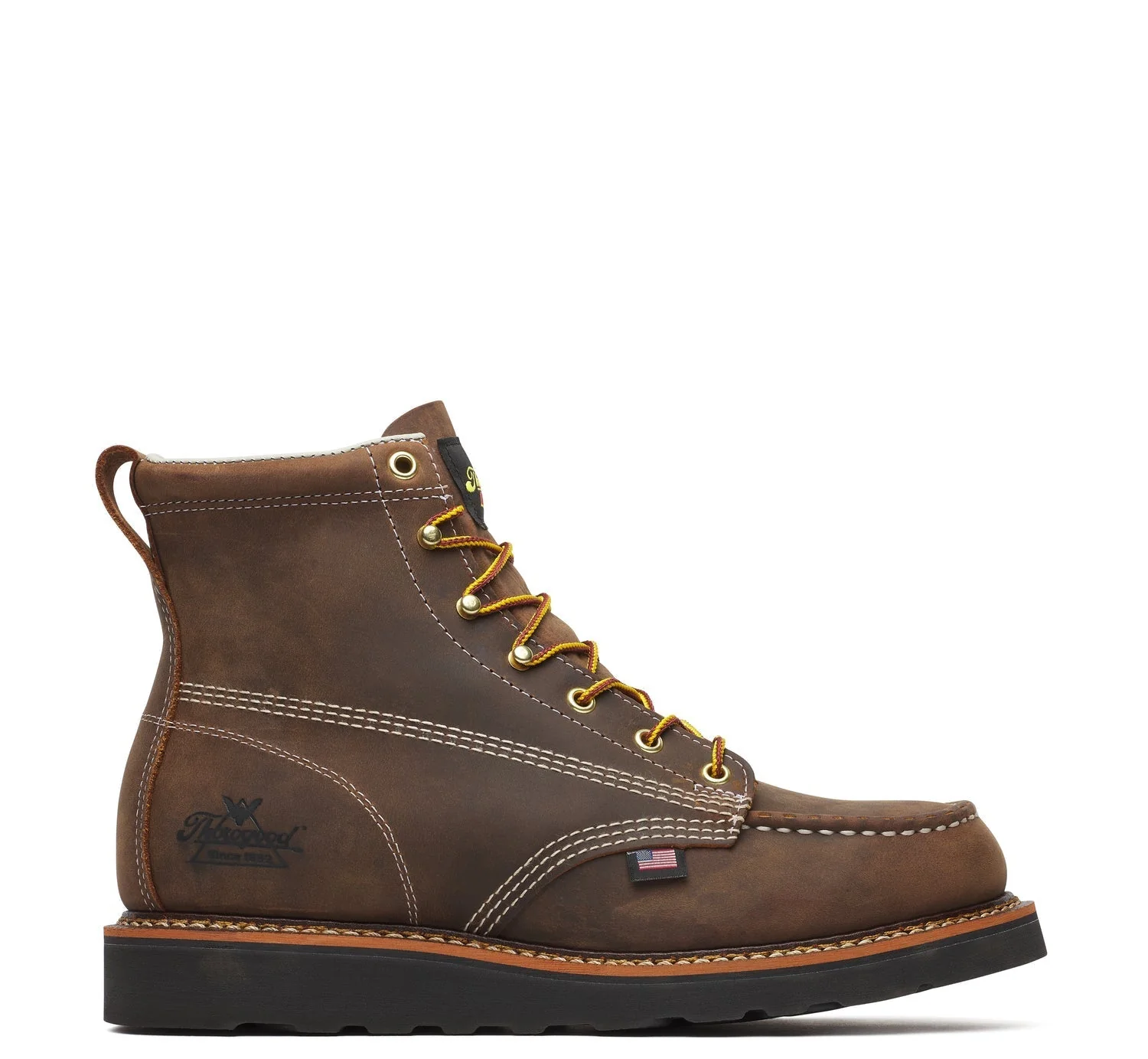 Thorogood Men's American Heritage 6" Moc Toe Wedge Boot
