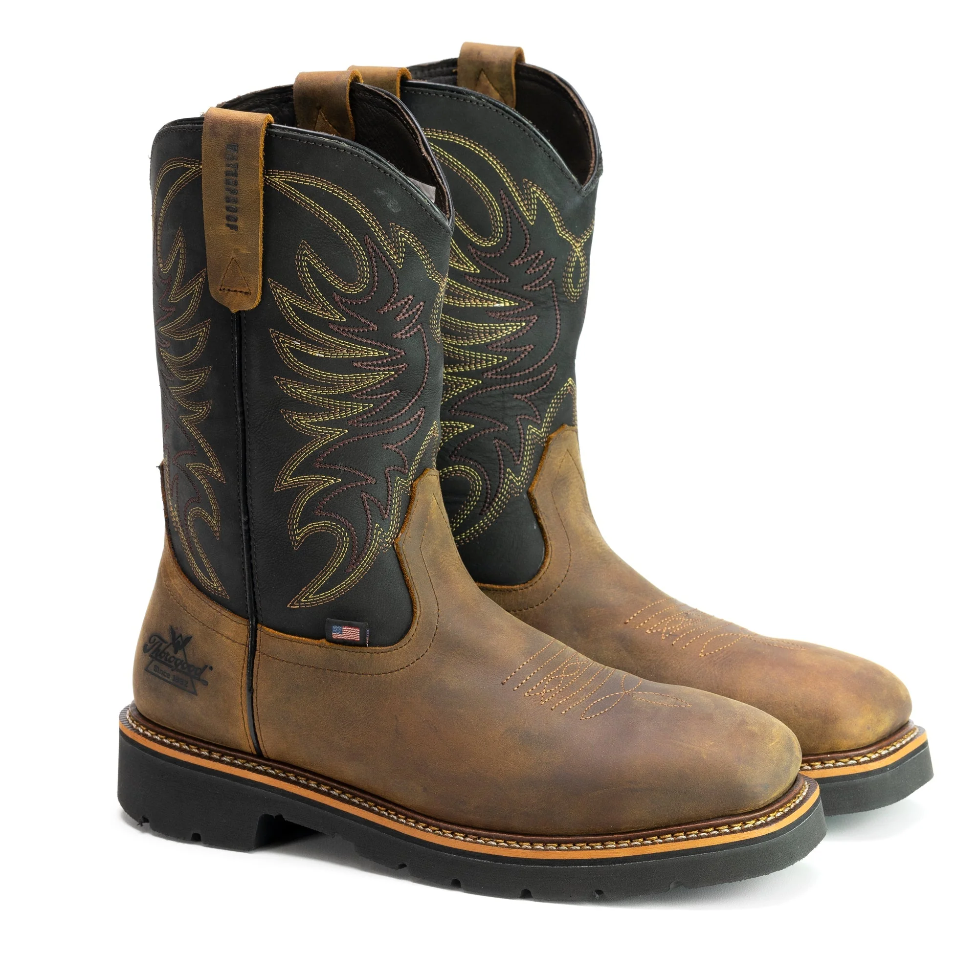 Thorogood Men's American Heritage 11" Waterproof Steel Toe Western Boot - Image 2
