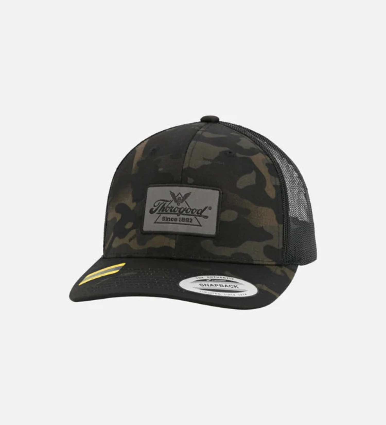Thorogood Men's Camo Logo Patch Snapback Meshback Cap