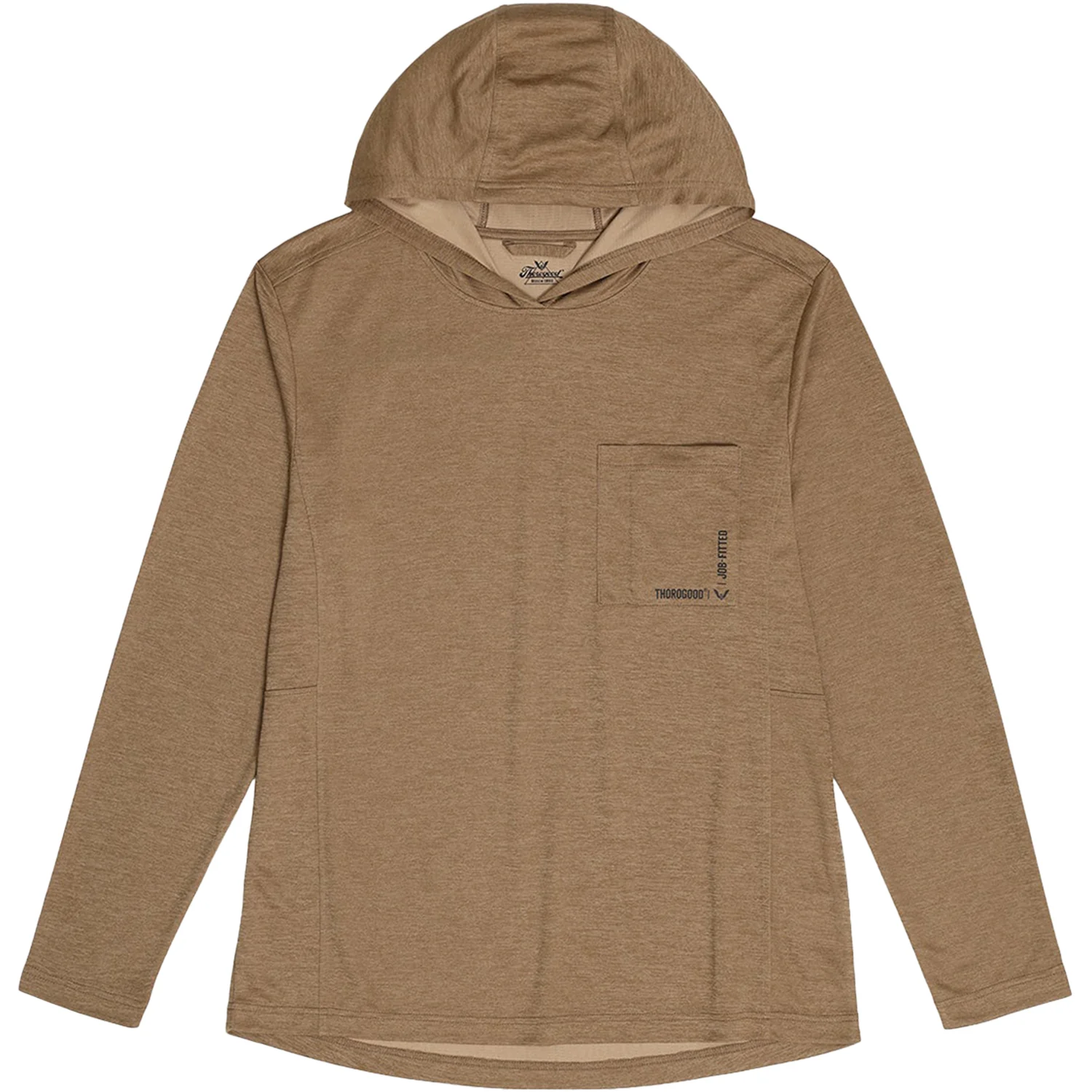 Thorogood Men's Lightweight UPF COOLMAX® Hooded Long Sleeve T-shirt - Image 3