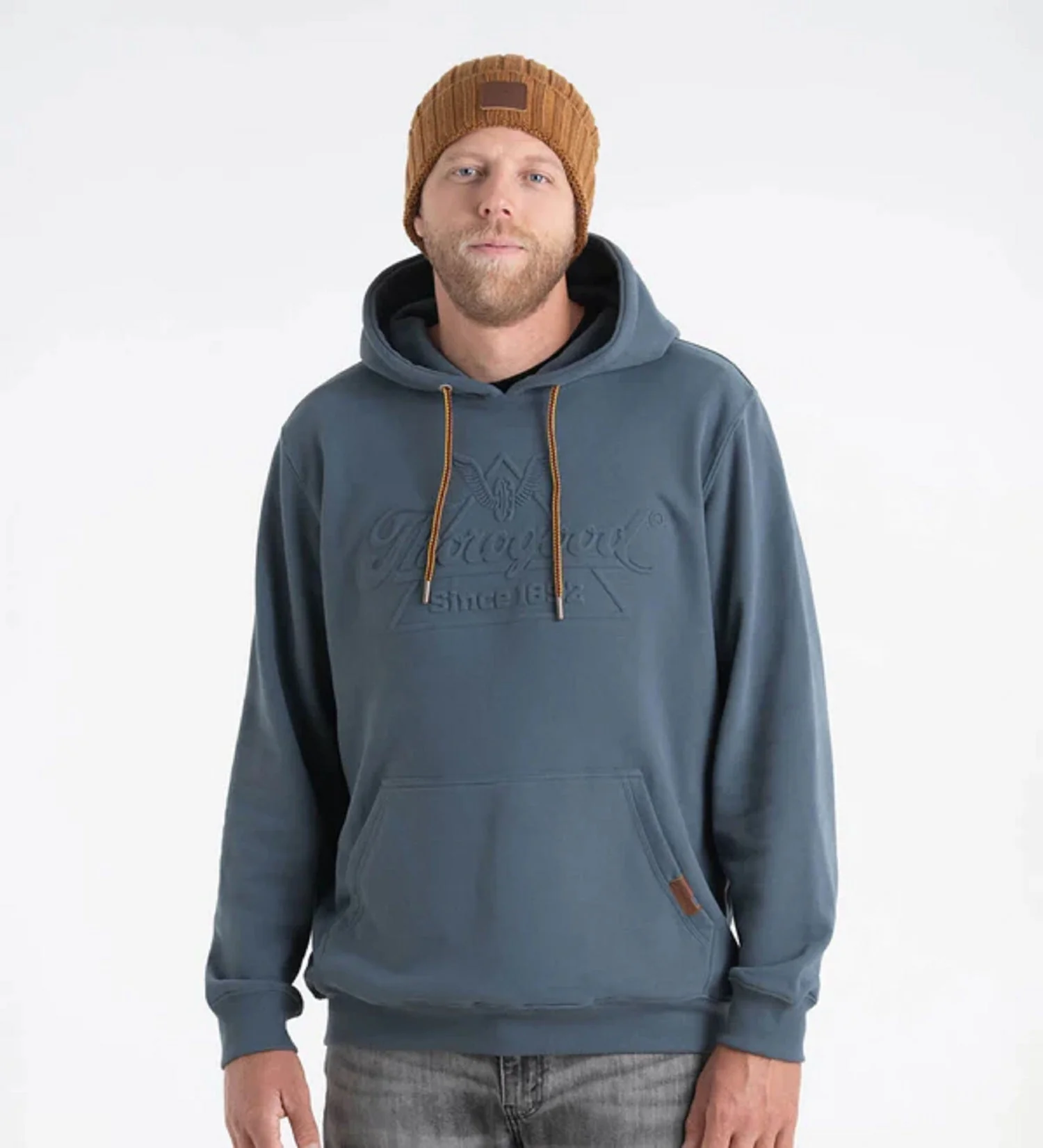 Thorogood Men's Heavyweight Brushed Embossed Logo Hoodie - Image 3