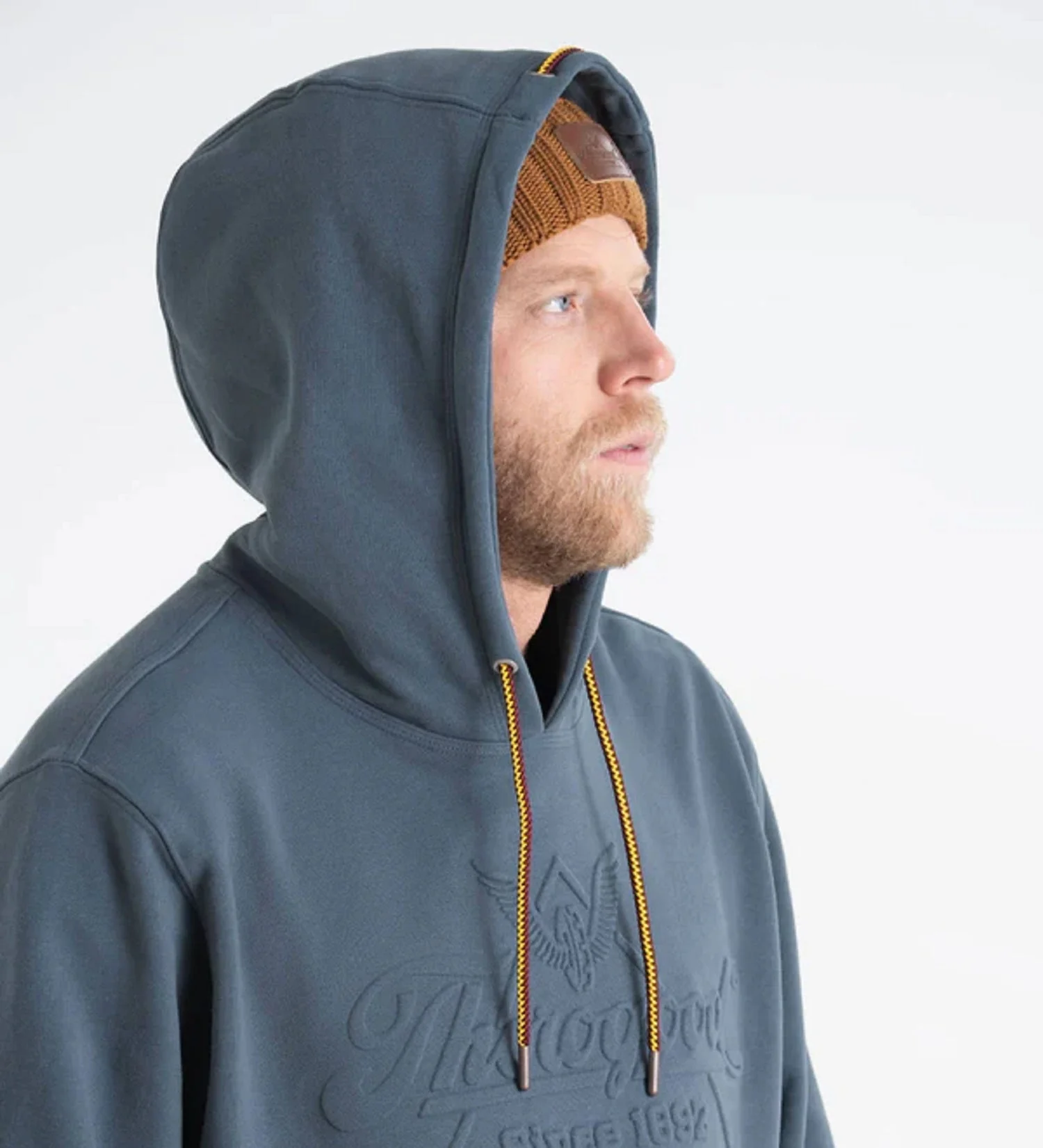 Thorogood Men's Heavyweight Brushed Embossed Logo Hoodie - Image 4