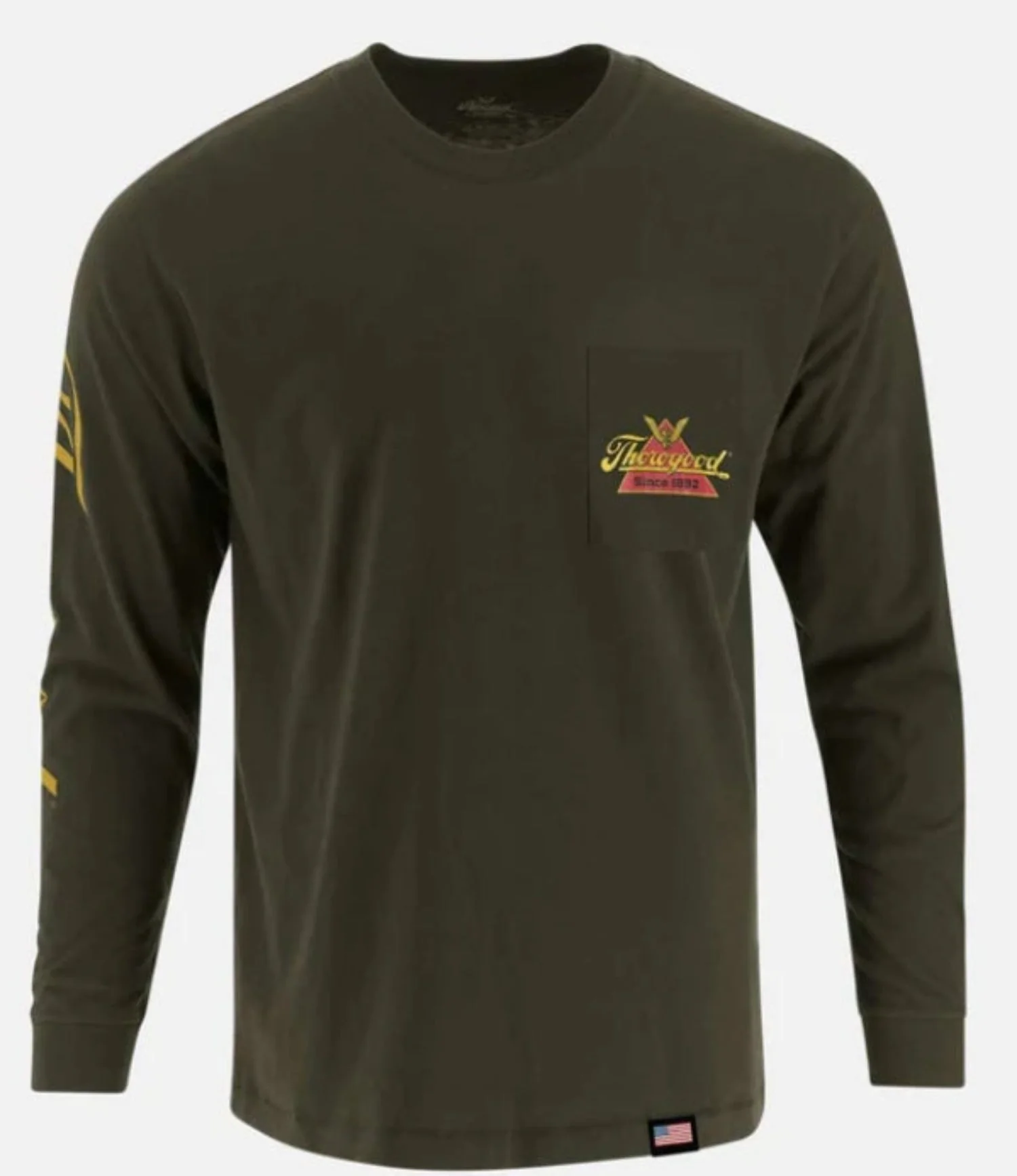Thorogood Logo Graphic Chest Pocket Cotton Long Sleeve T-Shirt - Image 3