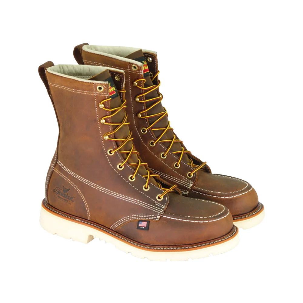 Thorogood Men's American Heritage Moc Toe 8" Steel Toe Work Boot - Image 3
