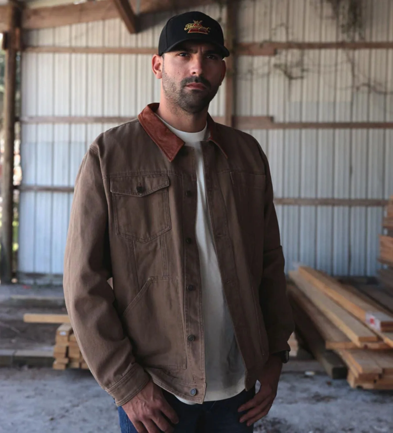 Thorogood Men's Stone Wash Canvas Button-Down Trucker Jacket - Image 3