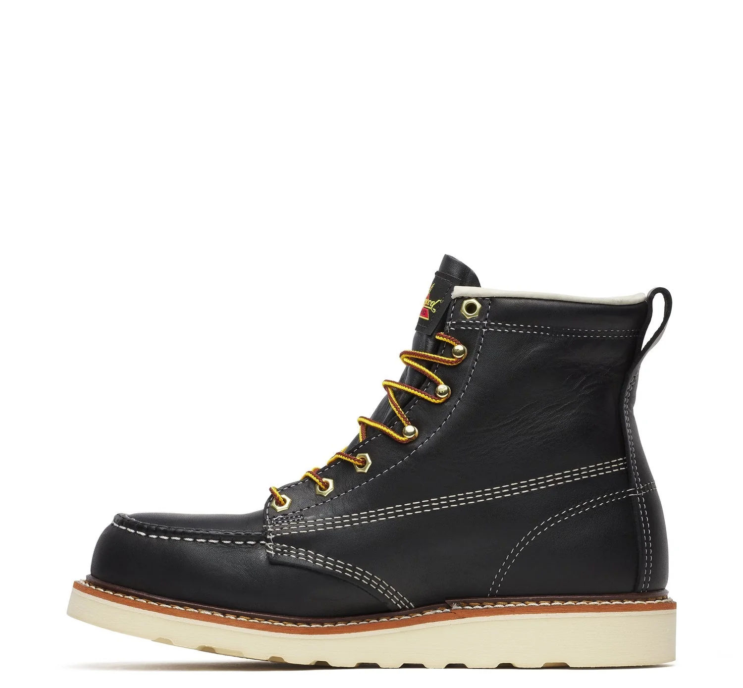 Thorogood Men's American Heritage MAXWear Wedge™ 6" Steel Toe Work Boot_Black - Image 4