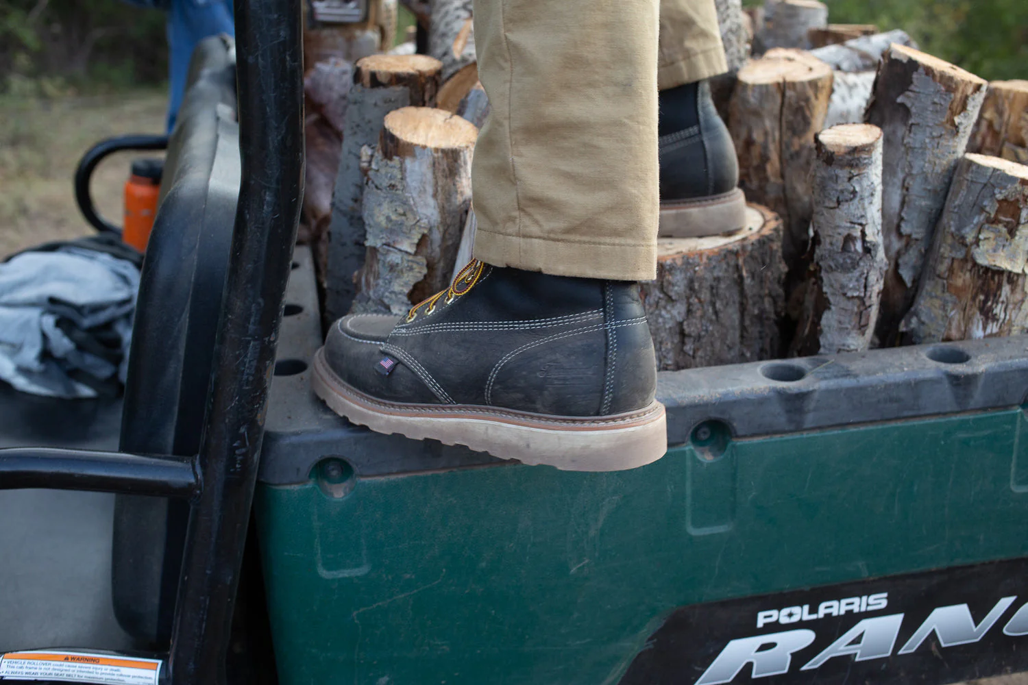 Thorogood Men's American Heritage MAXWear Wedge™ 6" Steel Toe Work Boot_Black - Image 7