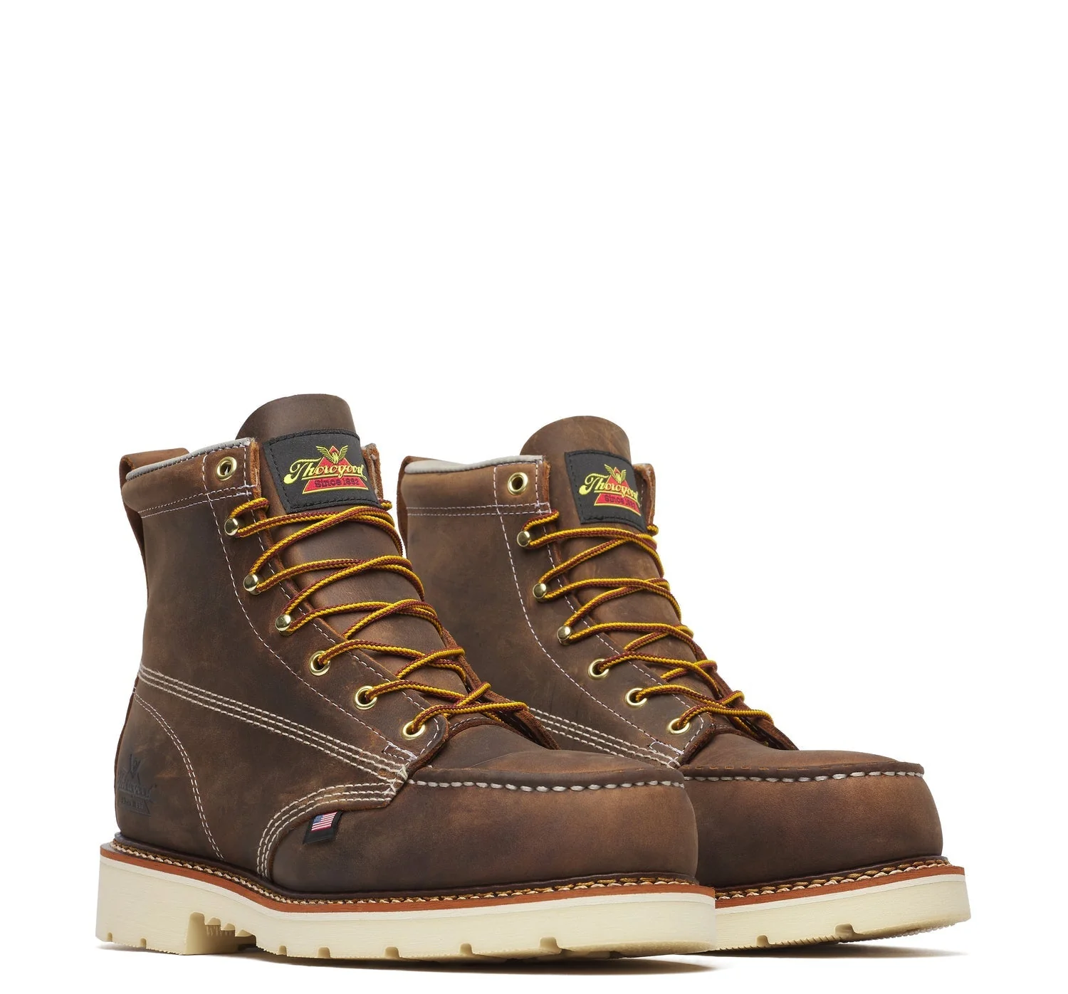 Thorogood Men's American Heritage Moc 6" Steel Toe Boot_Trail Crazyhorse - Image 2