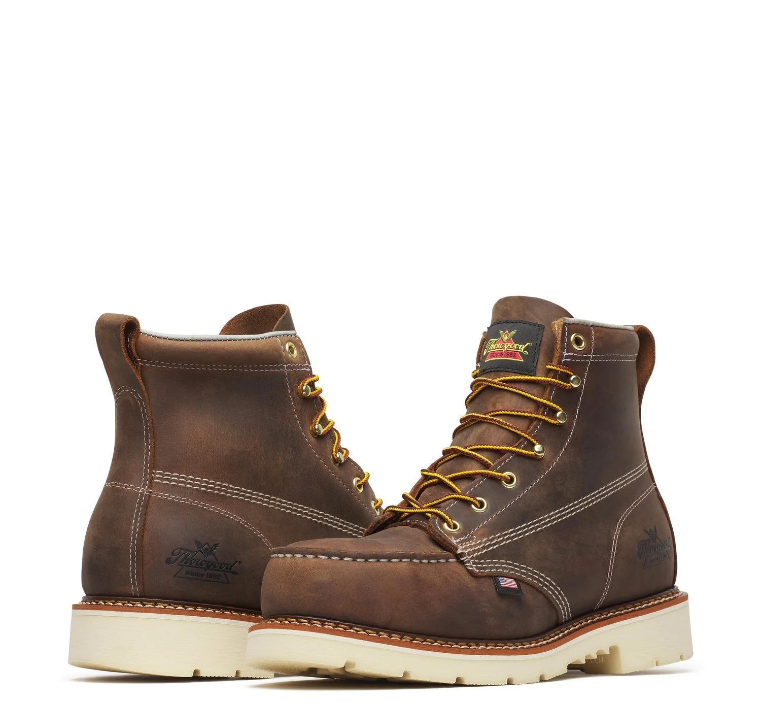 Thorogood Men's American Heritage Moc 6" Steel Toe Boot_Trail Crazyhorse - Image 3