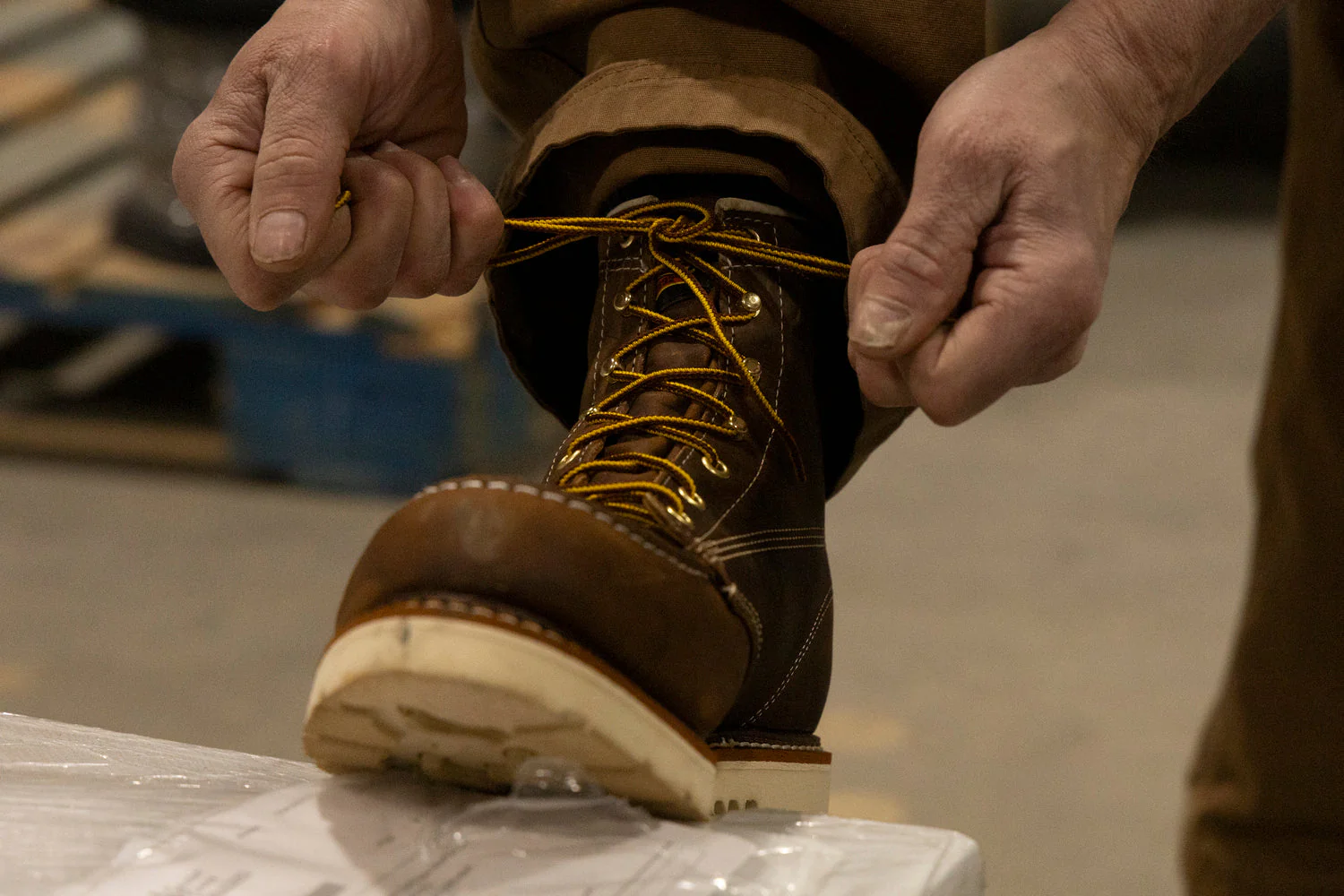 Thorogood Men's American Heritage Moc 6" Steel Toe Boot_Trail Crazyhorse - Image 7