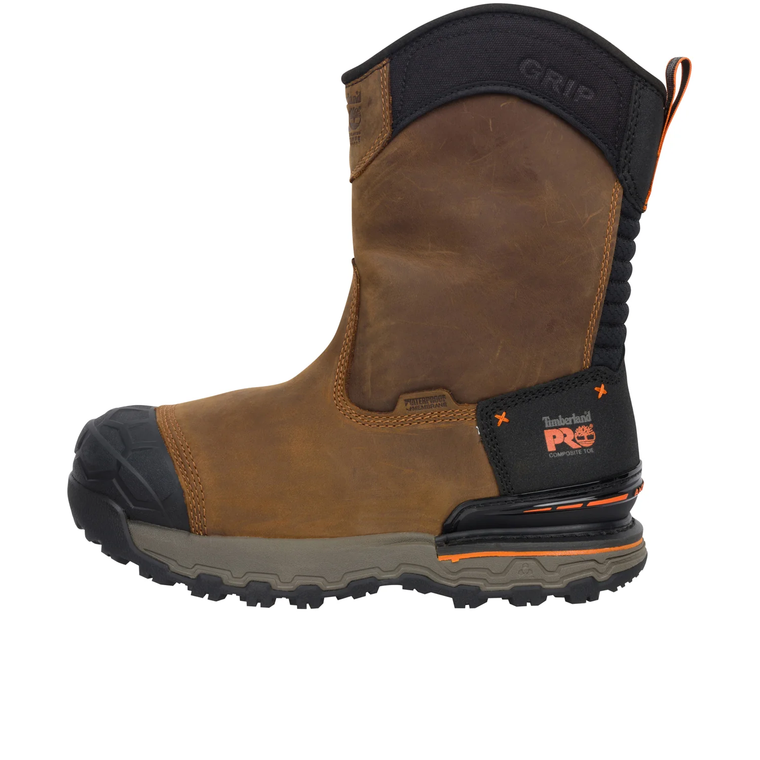 Timberland PRO Men's Boondock Ultralight Pull-On Waterproof Comp Toe Work Boot - Image 2