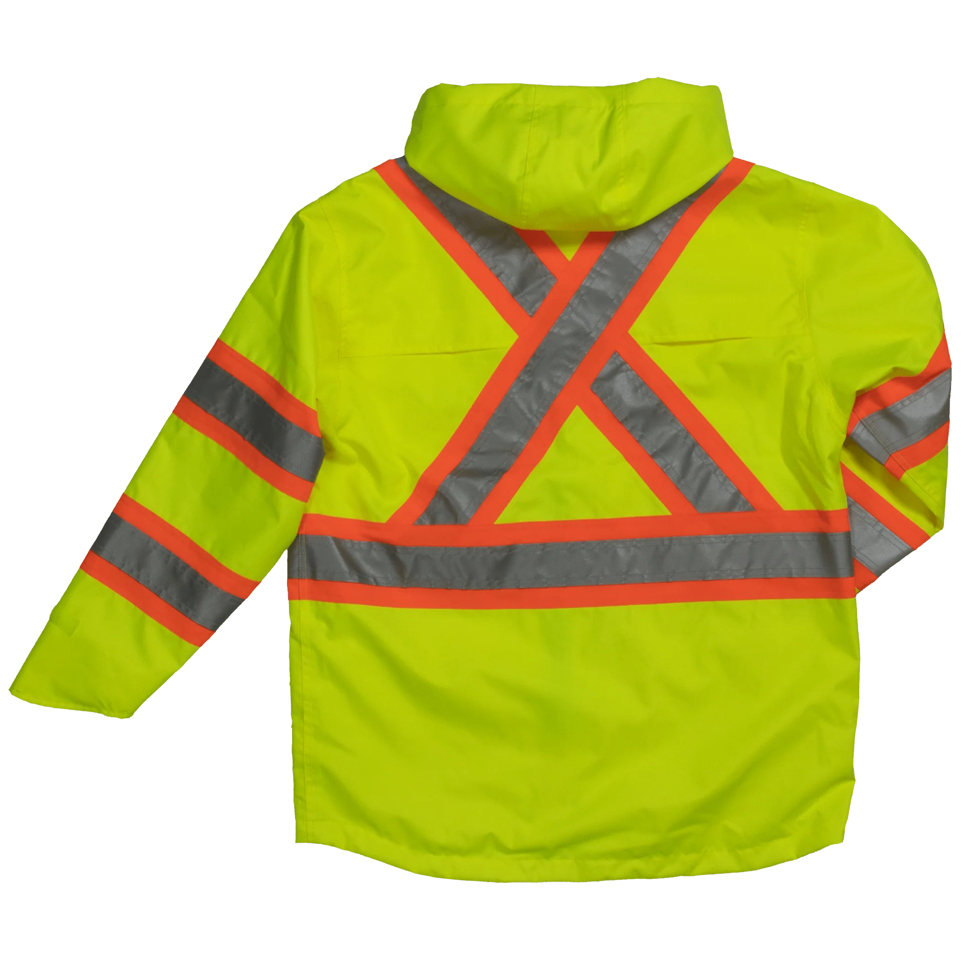 Tough Duck C3 Hi-Vis Waterproof Snap-Front Safety Rain Jacket - Image 2