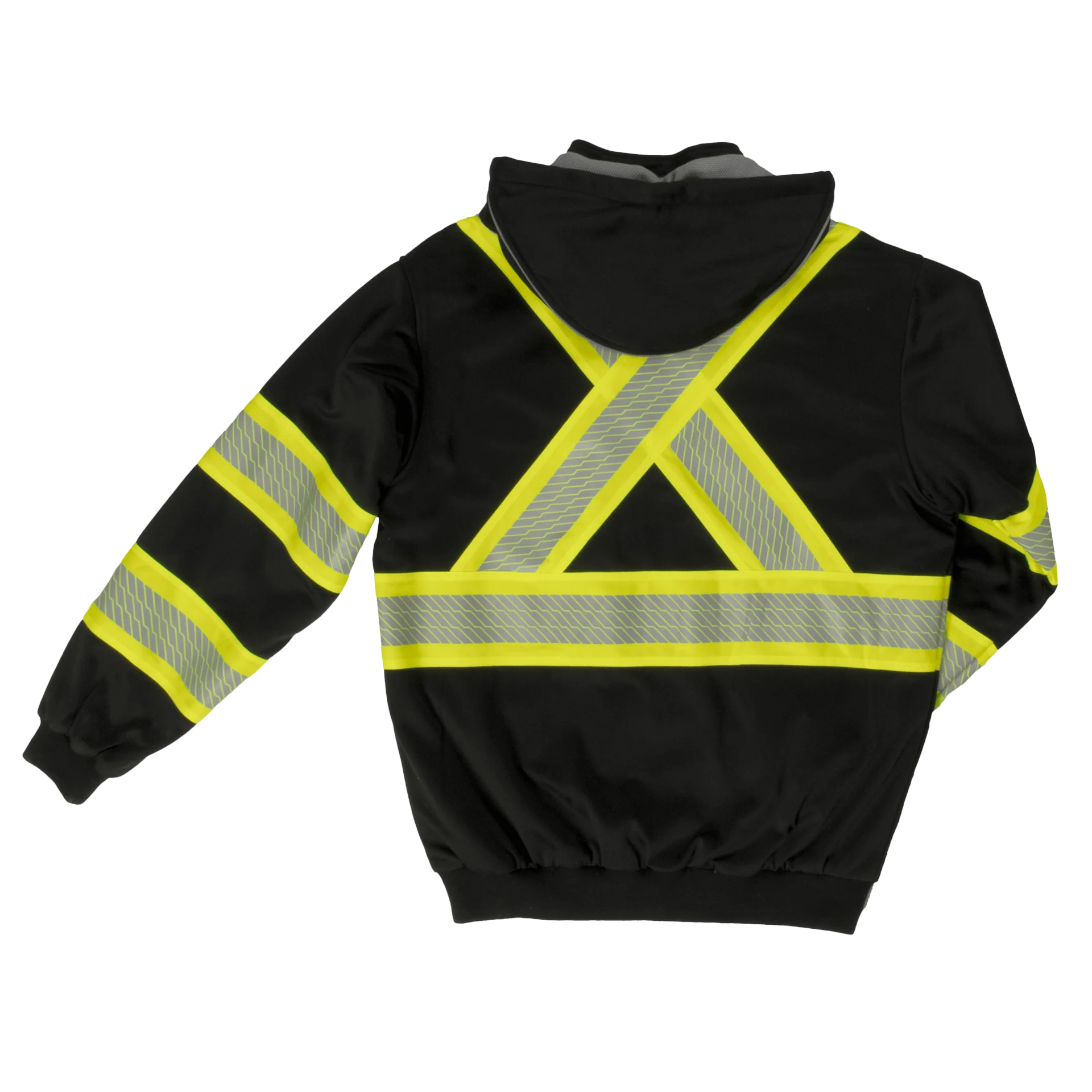 Tough Duck Men's Thermal Lined C1 Hi-Vis F-Zip Safety Hoodie - Image 2