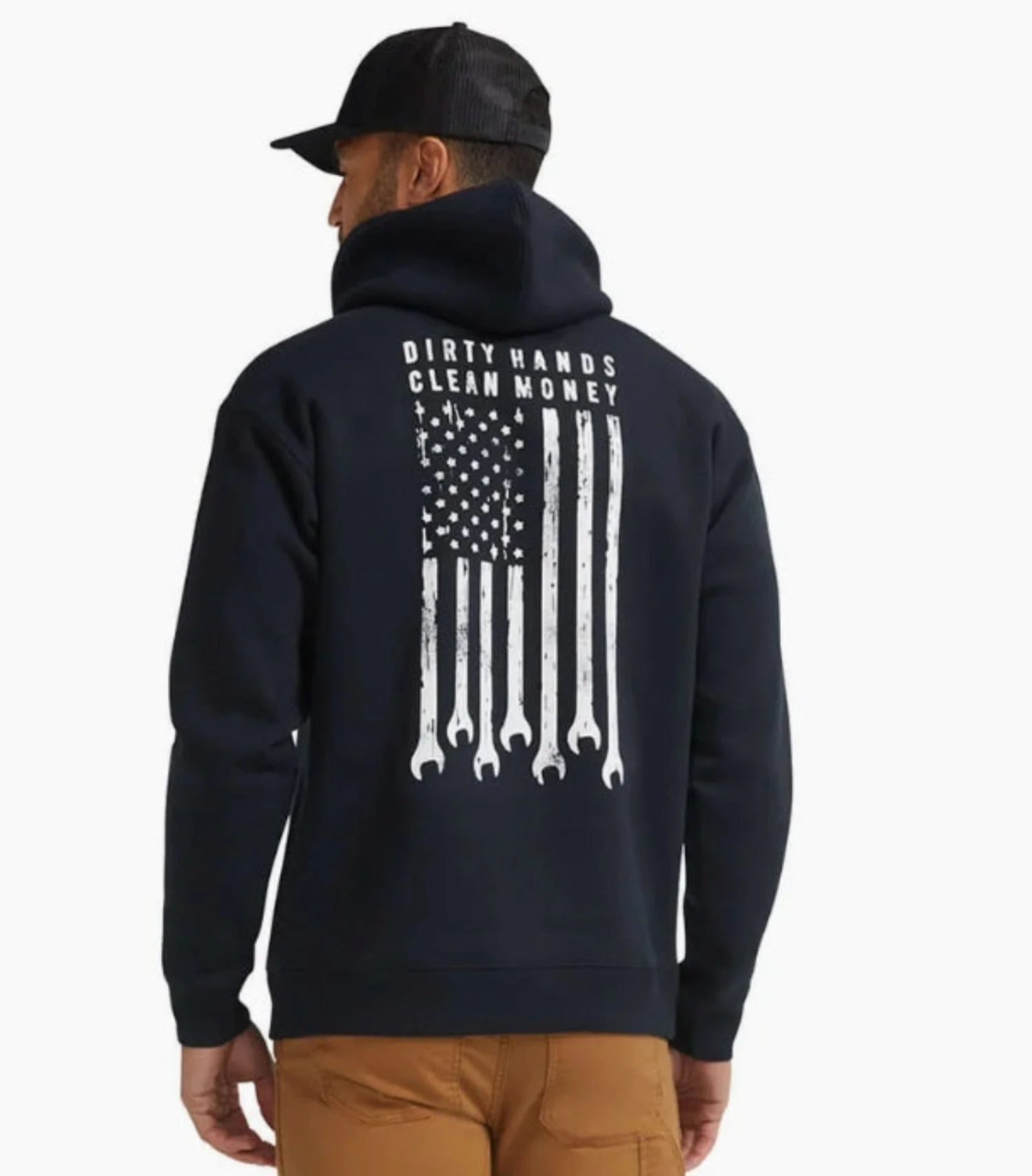 Troll Co. Men's "Dirty Hands Clean Money" Flagship Graphic Hoodie