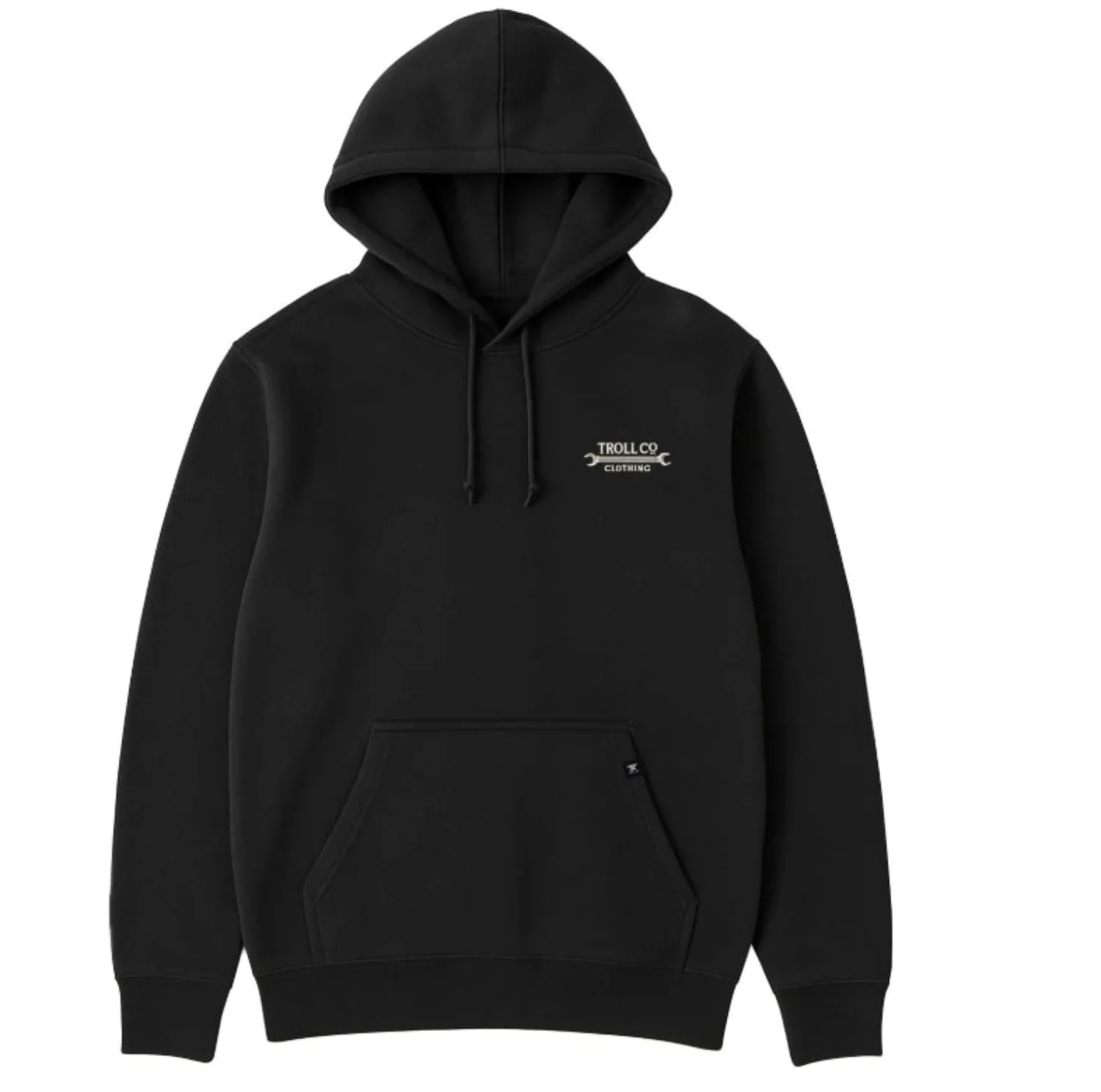 Troll Co. Men's "Dirty Hands Clean Money" Wing Spanner Graphic Hoodie - Image 2
