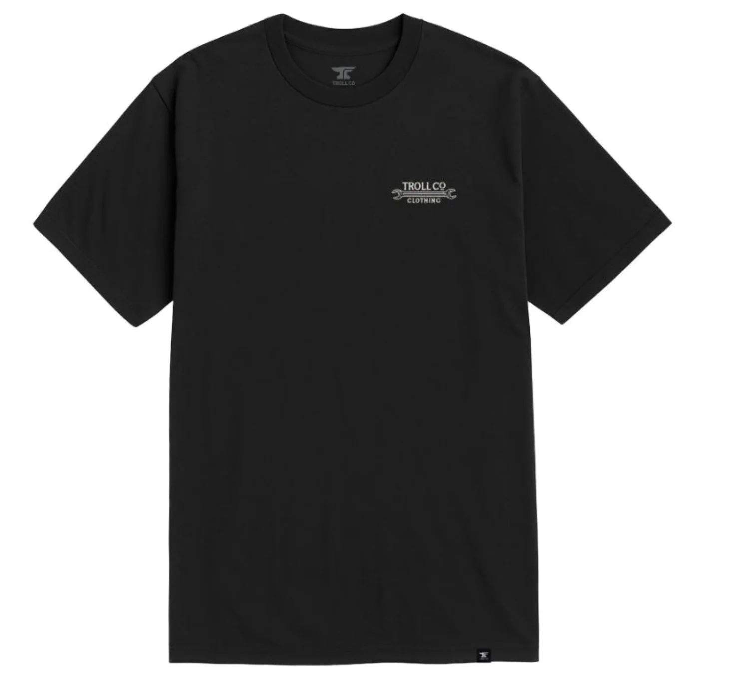 Troll Co. Men's "Dirty Hands Clean Money" Wing Spanner Graphic Short Sleeve T-Shirt - Image 3